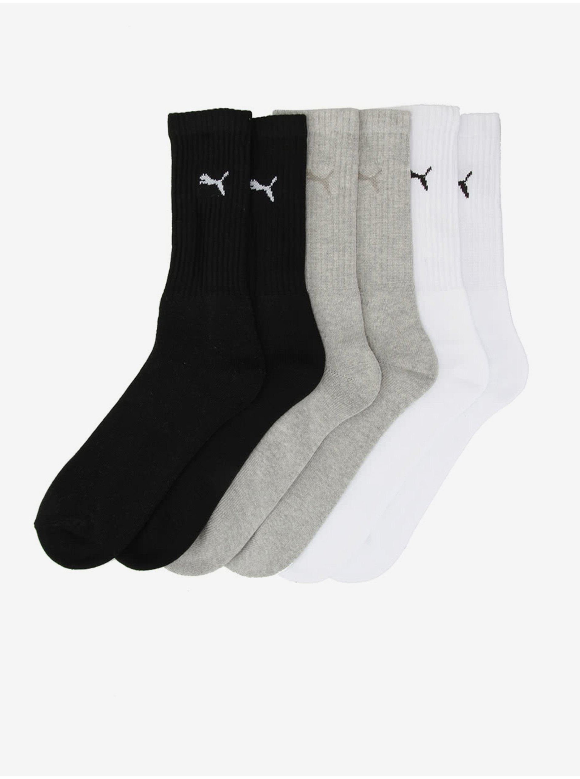 Levně Sada tří párů sportovních ponožek Puma