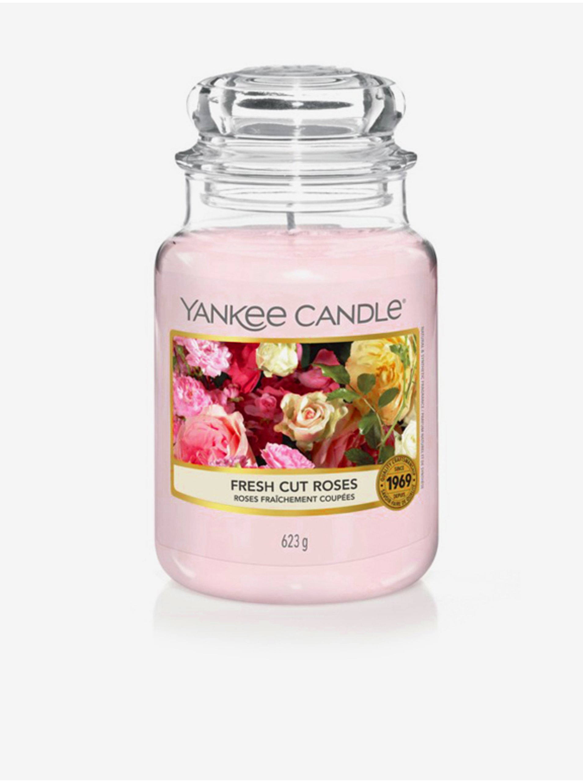 Lacno Vonná sviečka Fresh Cut Roses Yankee Candle (Classic veľká)