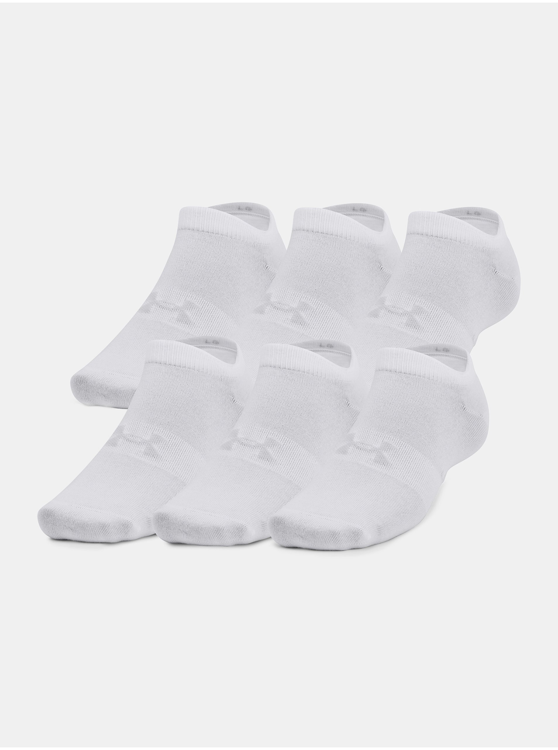 Levně Ponožky Under Armour UA Essential No Show 6pk - bílá