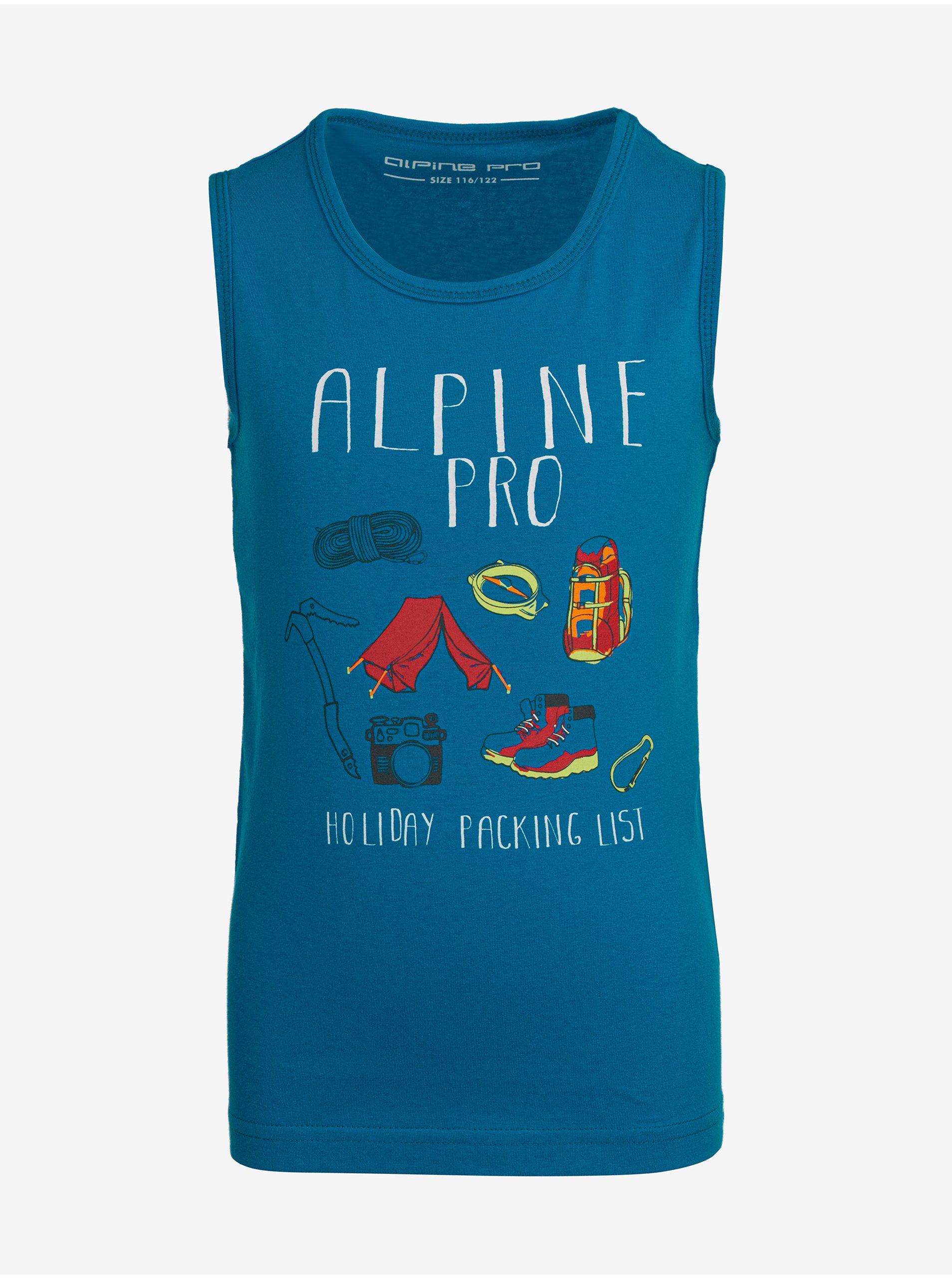 E-shop Modré dětské tričko ALPINE PRO ONOLO
