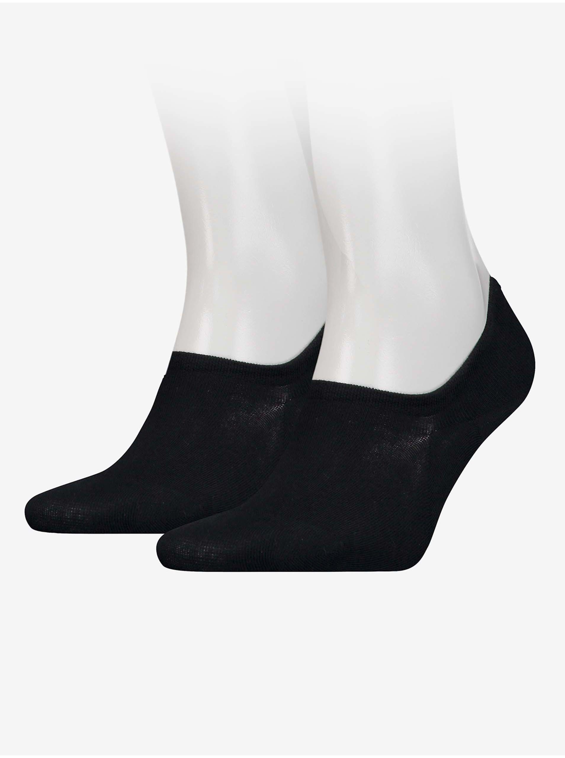 E-shop Sada dvoch párov pánskych ponožiek v čiernej farbe Tommy Hilfiger Underwear