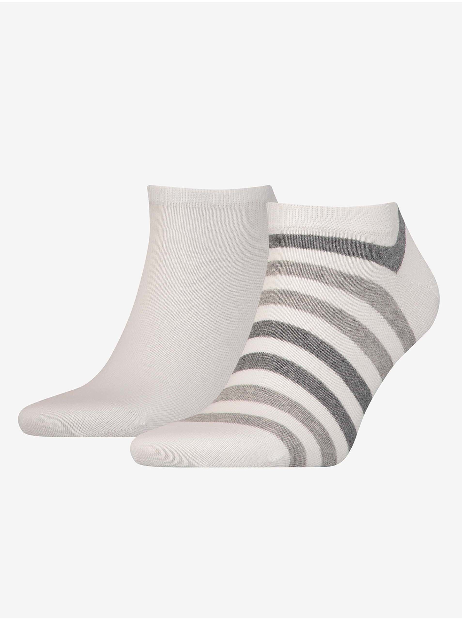 Lacno Sada dvoch párov pánskych ponožiek v bielej farbe Tommy Hilfiger Underwear
