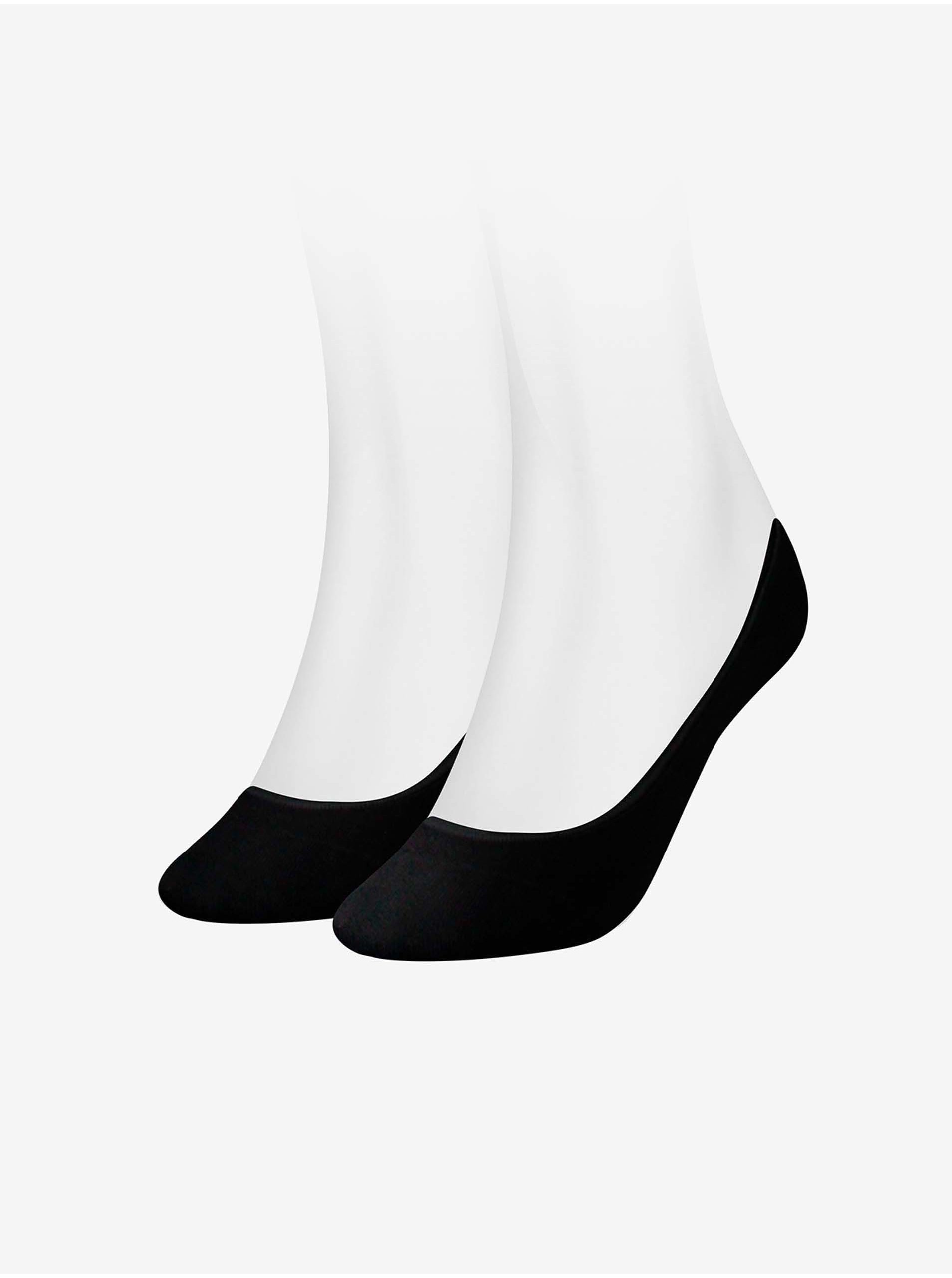 Lacno Sada dvoch párov dámskych ponožiek v čiernej farbe Tommy Hilfiger Underwear