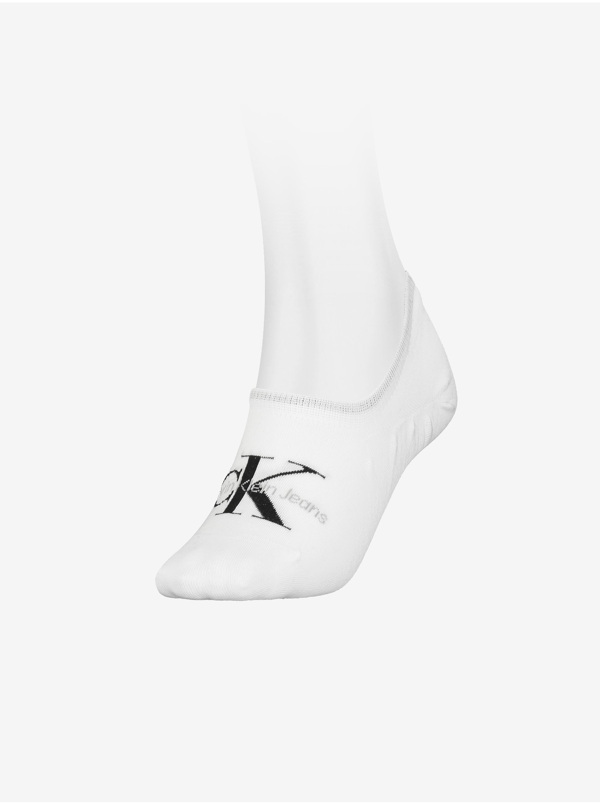 Lacno Bílé dámské ponožky Calvin Klein Underwear