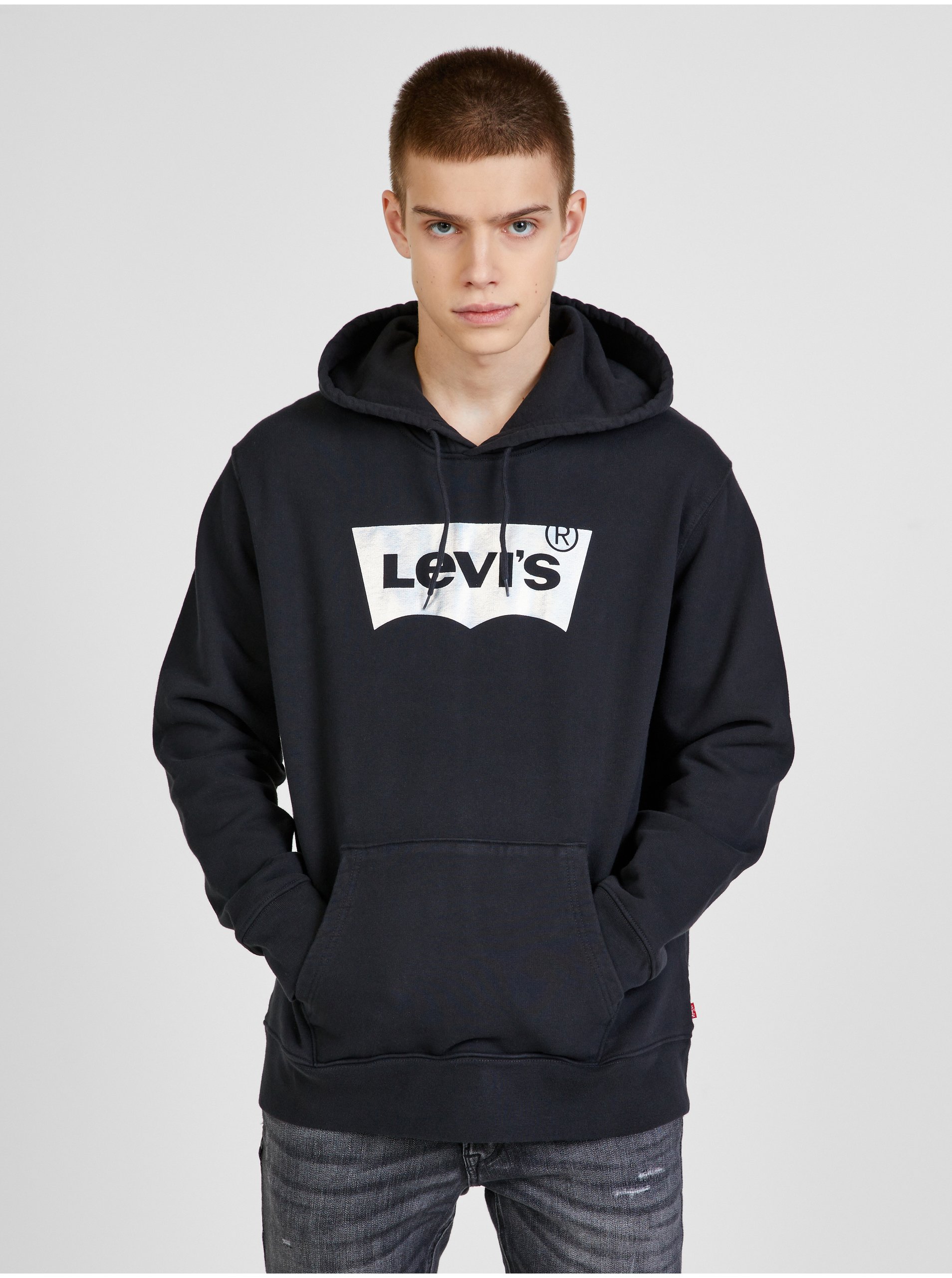 E-shop Čierna pánska mikina s kapucňou Levi's®