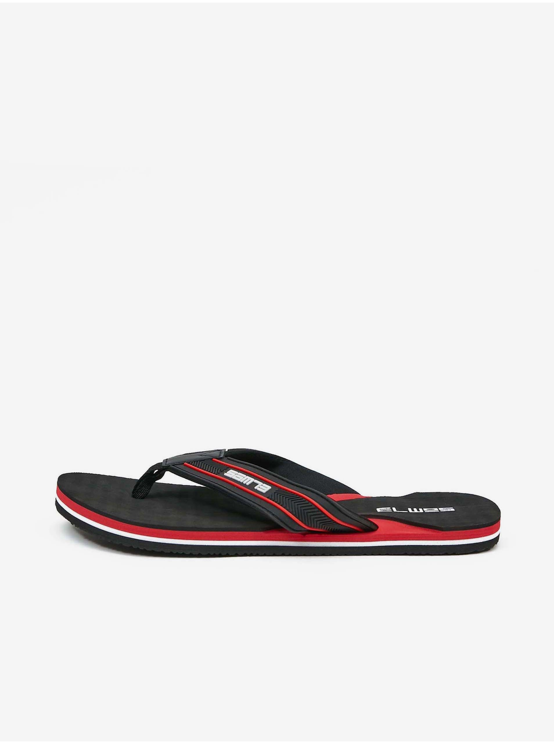 E-shop Sandále, papuče pre mužov SAM 73 - čierna, červená