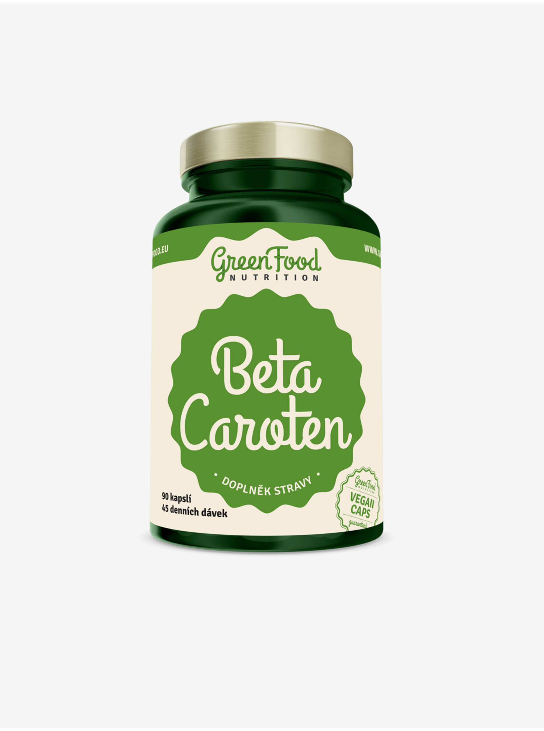 Levně GreenFood Nutrition GreenFood Beta Caroten 90 kapslí