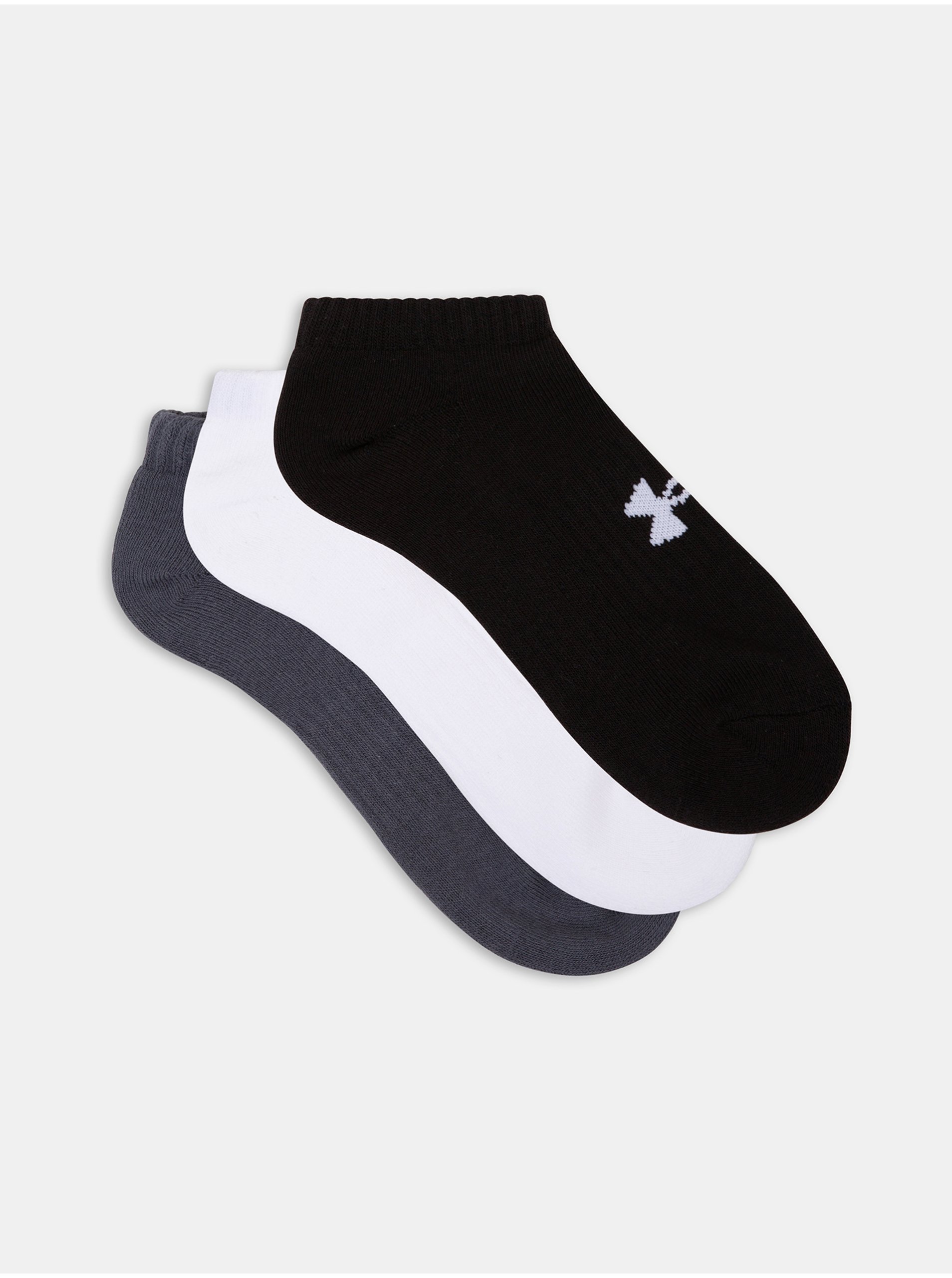 E-shop Ponožky Under Armour Core No Show 3Pk - černá