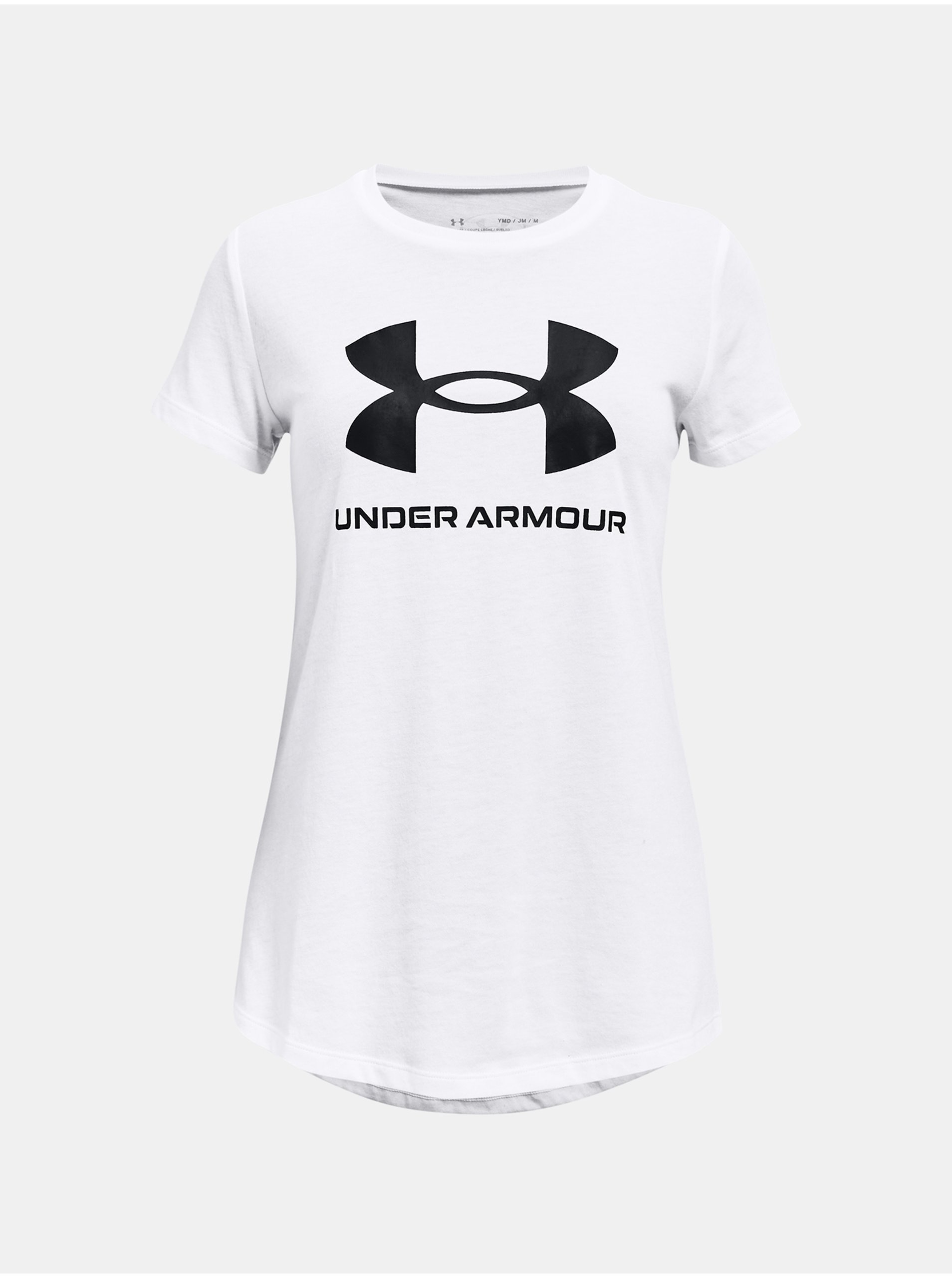 Levně Tričko Under Armour UA SPORTSTYLE LOGO SS - bílá