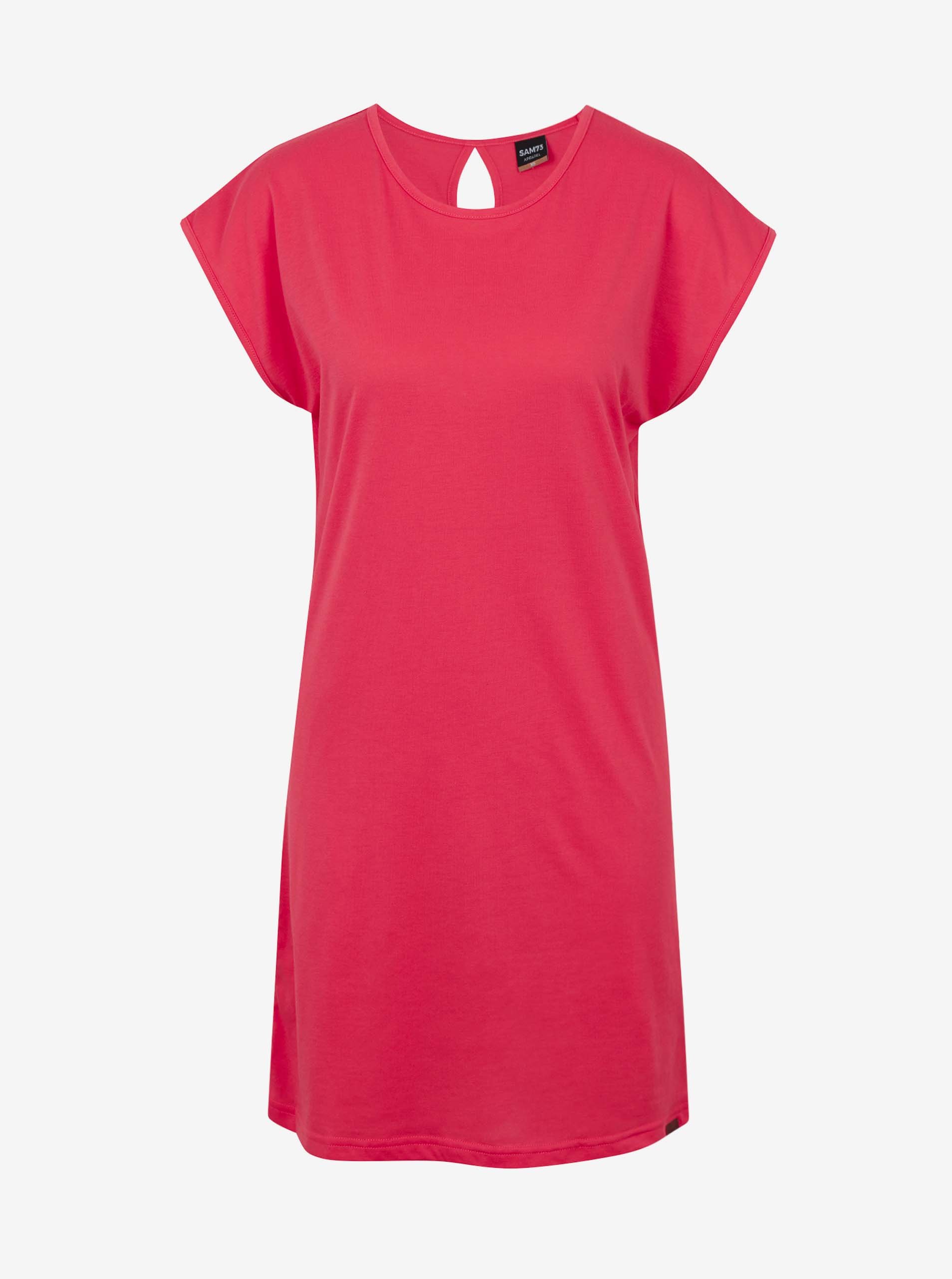 E-shop Tmavě růžové dámské šaty SAM 73 Jeanne