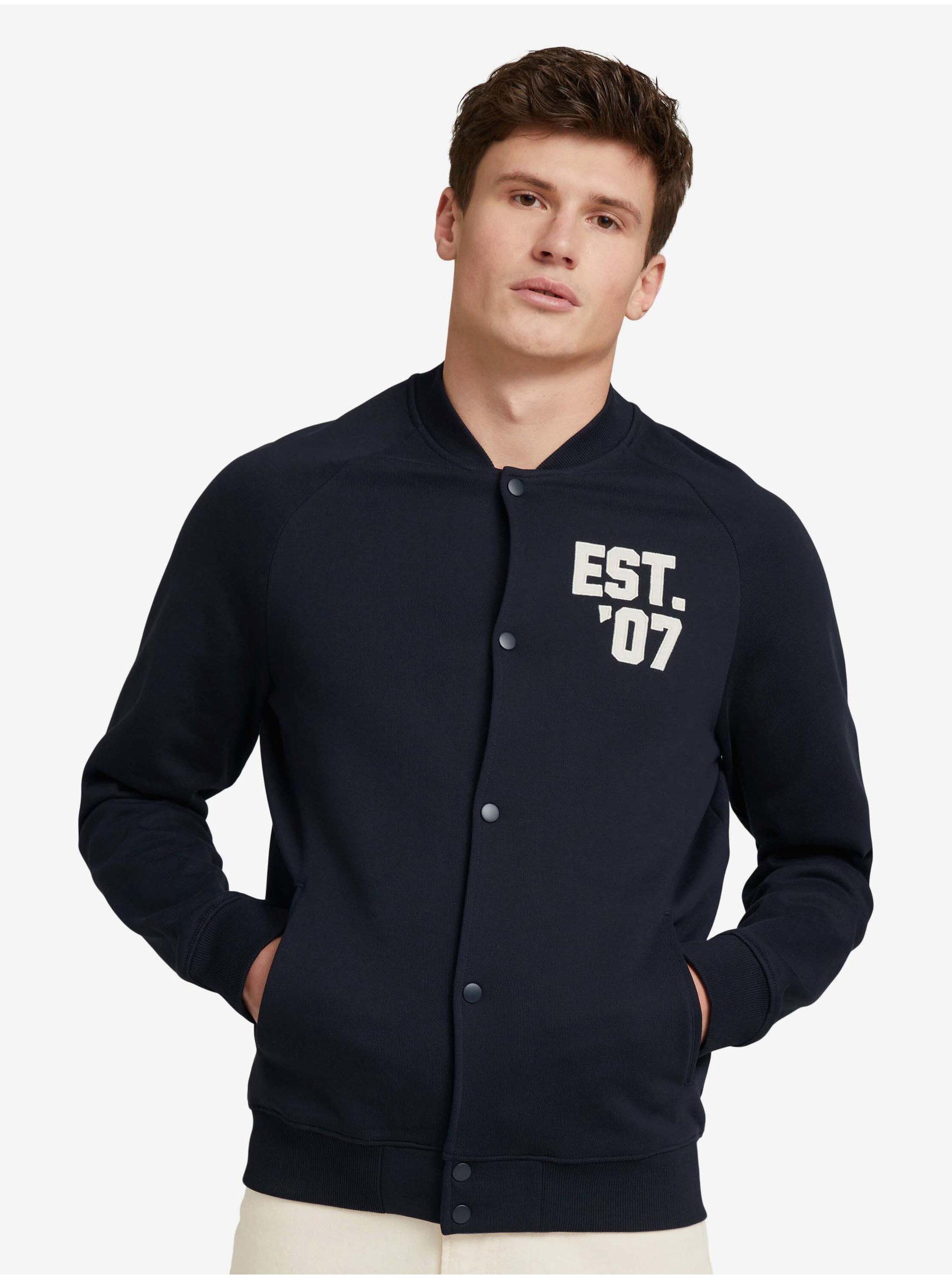 E-shop Tmavě modrý pánský bomber Tom Tailor Denim