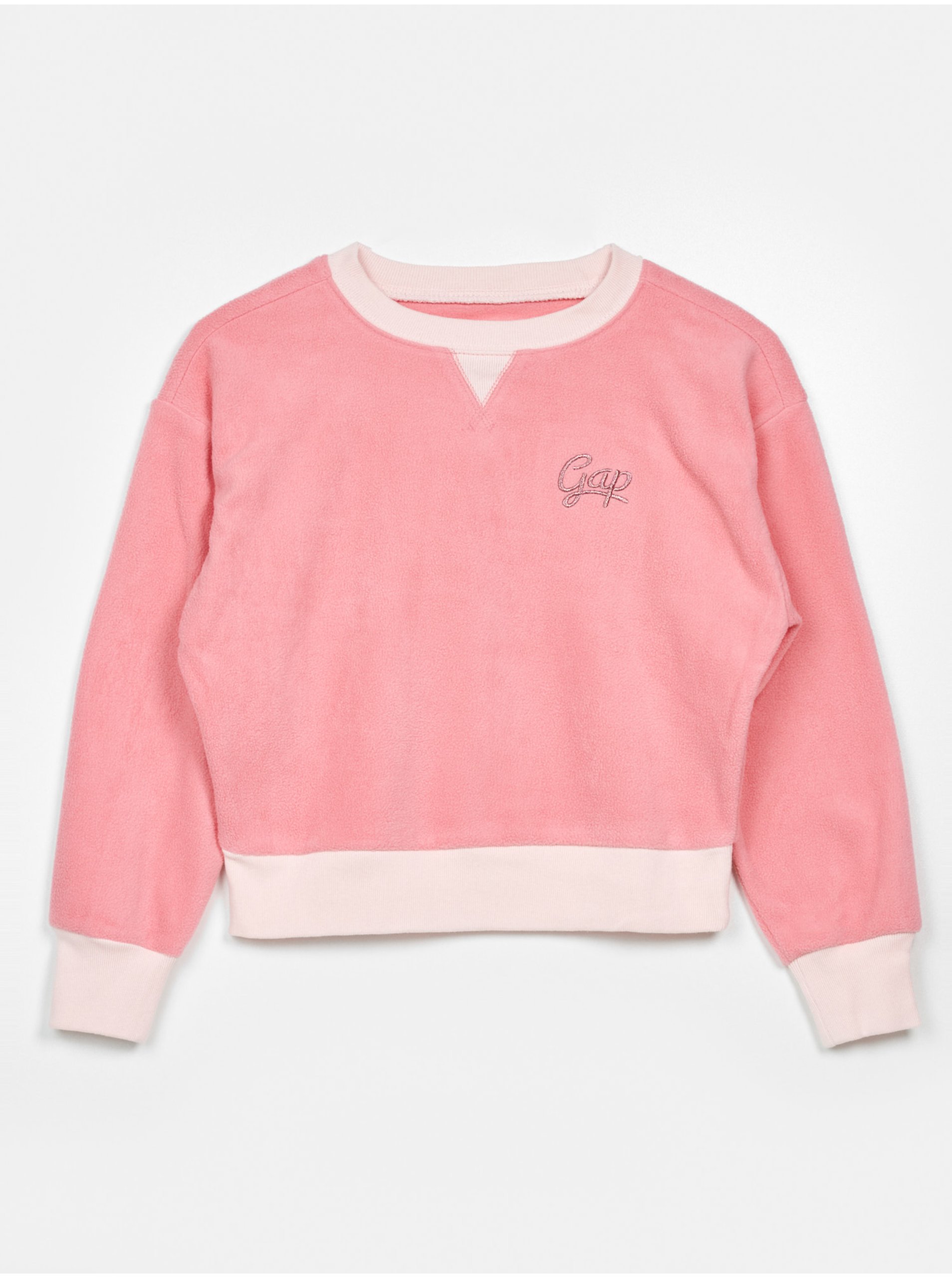 E-shop Ružová dievčenská mikina GAP sweats
