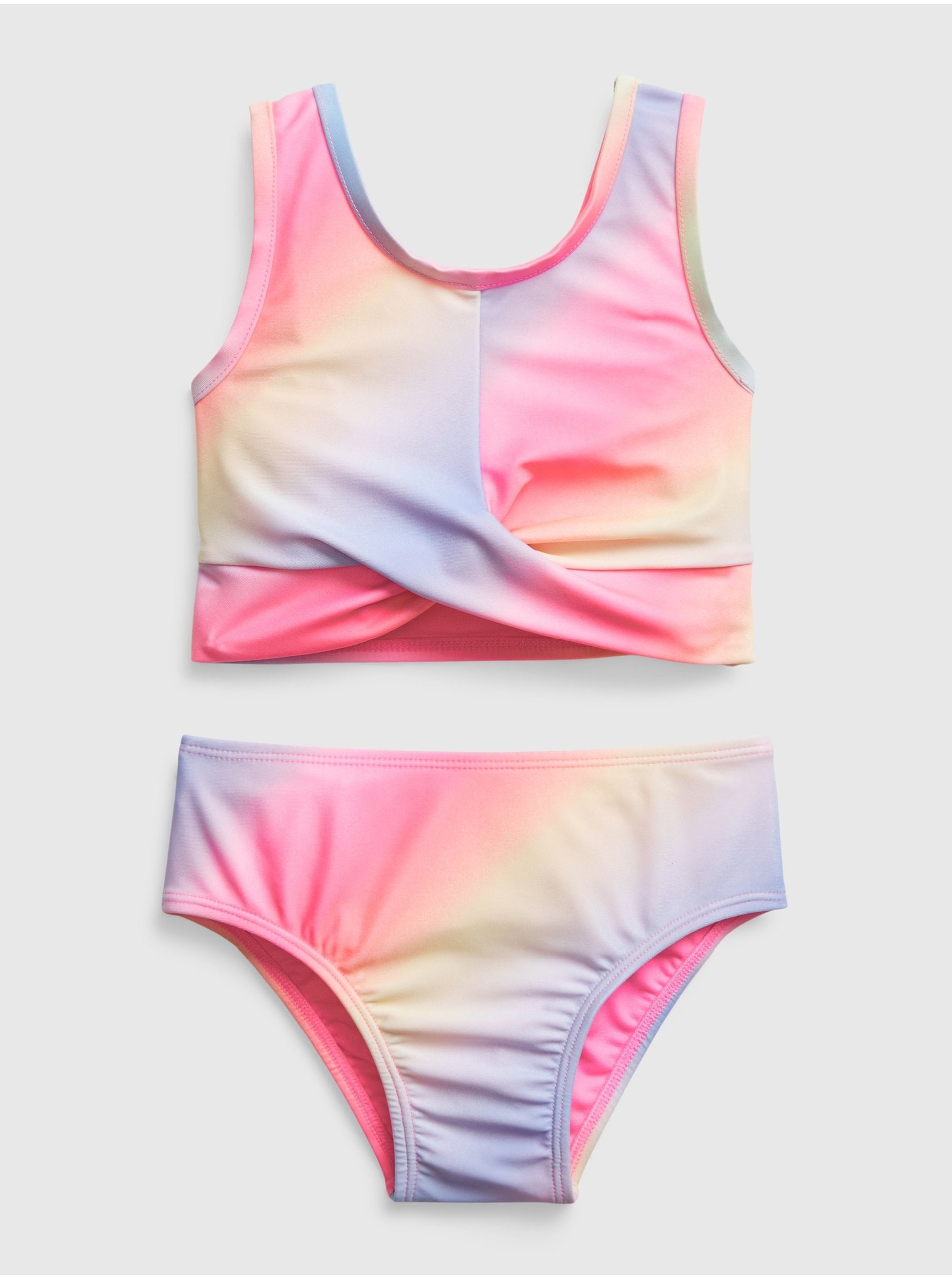 E-shop Ružové detské dvojdielne plavky GAP