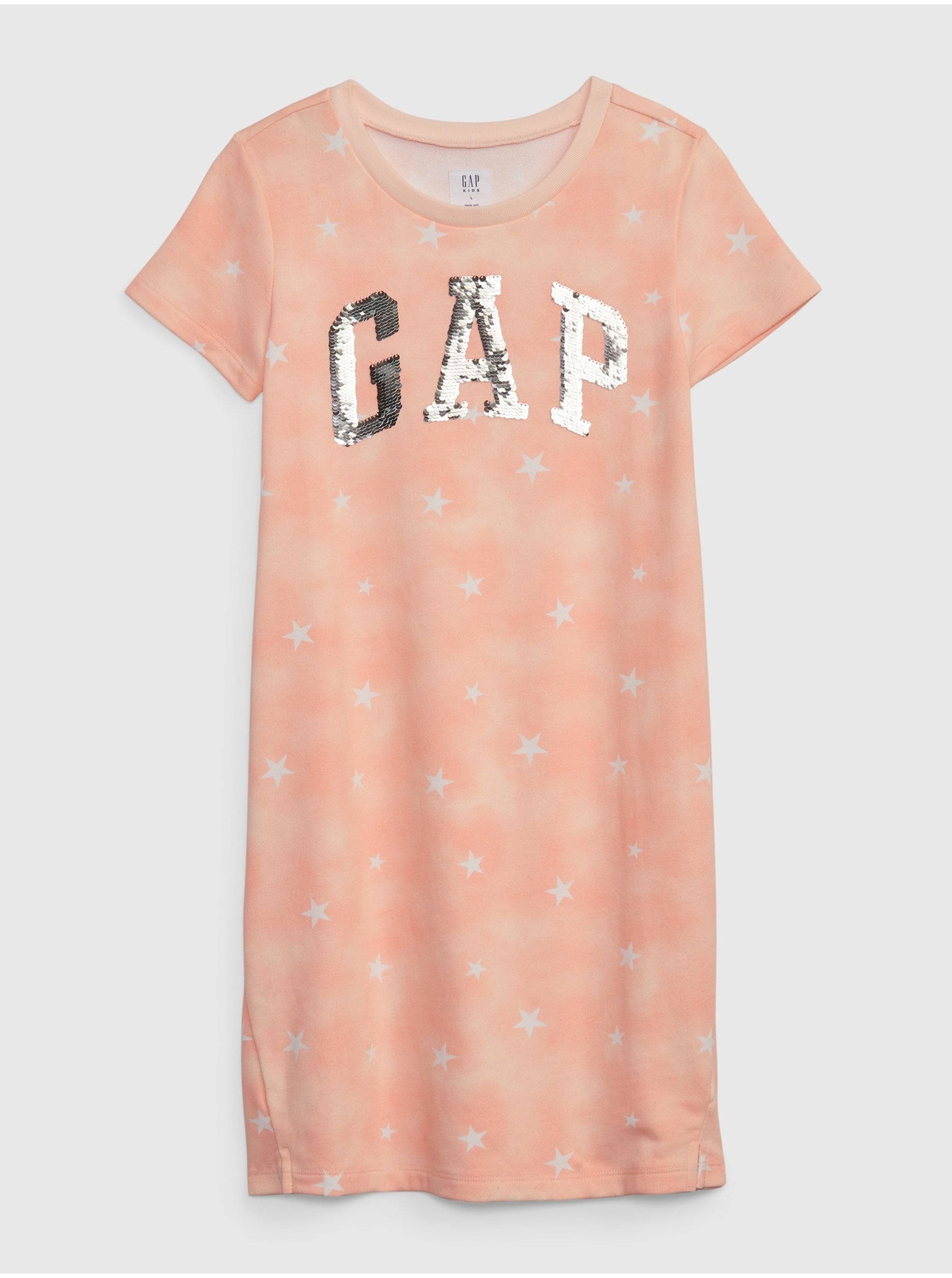 E-shop Růžové holčičí šaty šaty s logem GAP