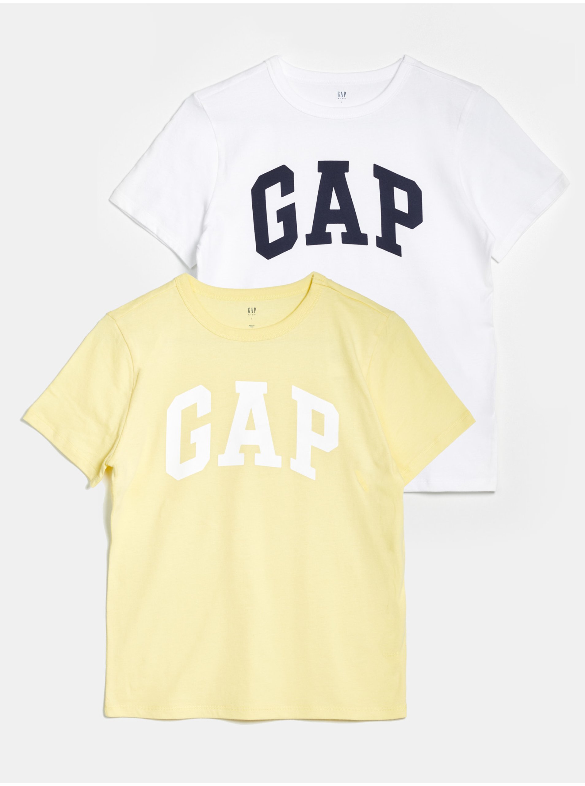 Levně Barevná klučičí trička s logem GAP, 2ks