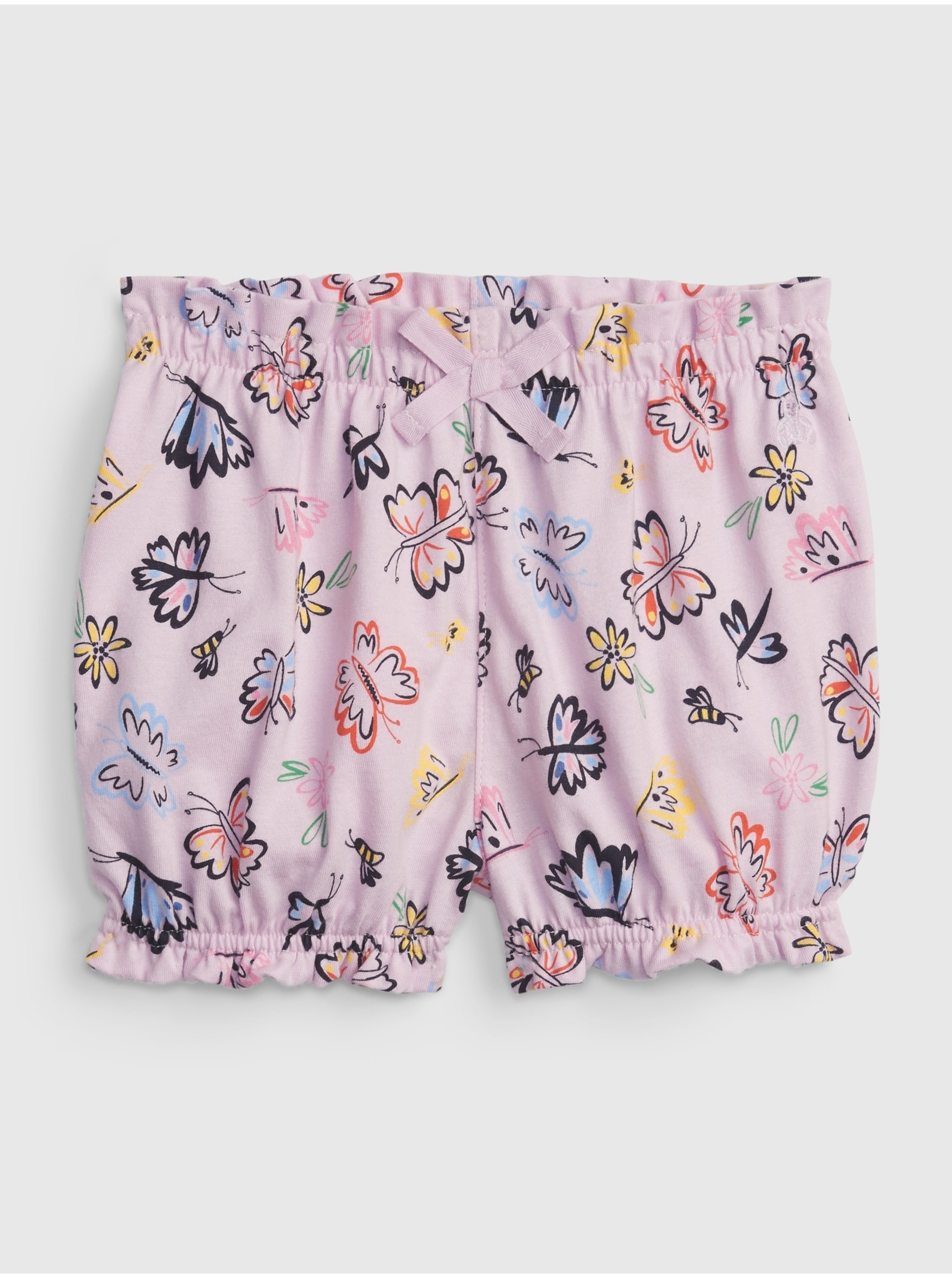 E-shop Fialové dievčenské šortky z organickej bavlny GAP