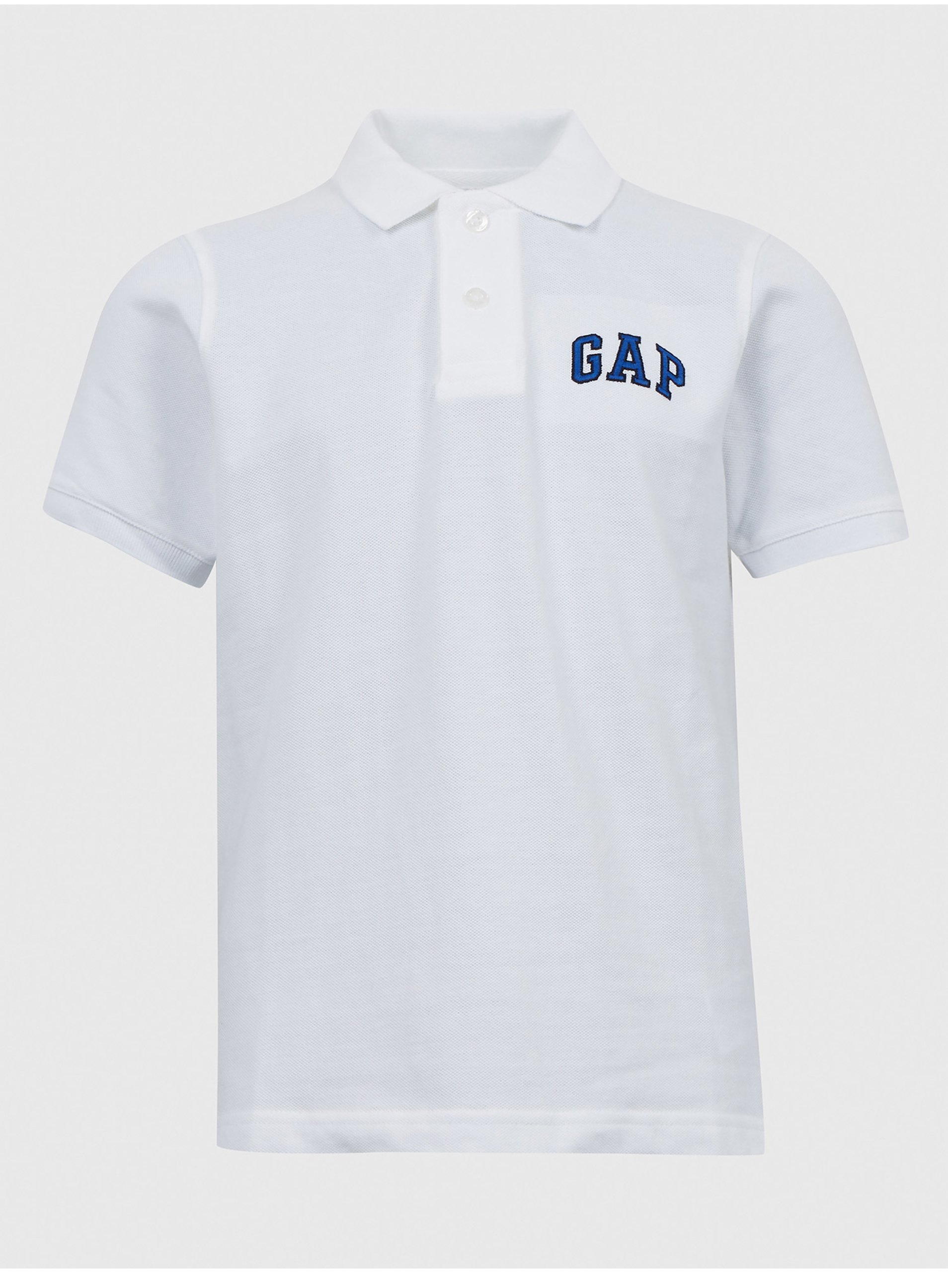 Levně Bílé klučičí polo tričko logo GAP