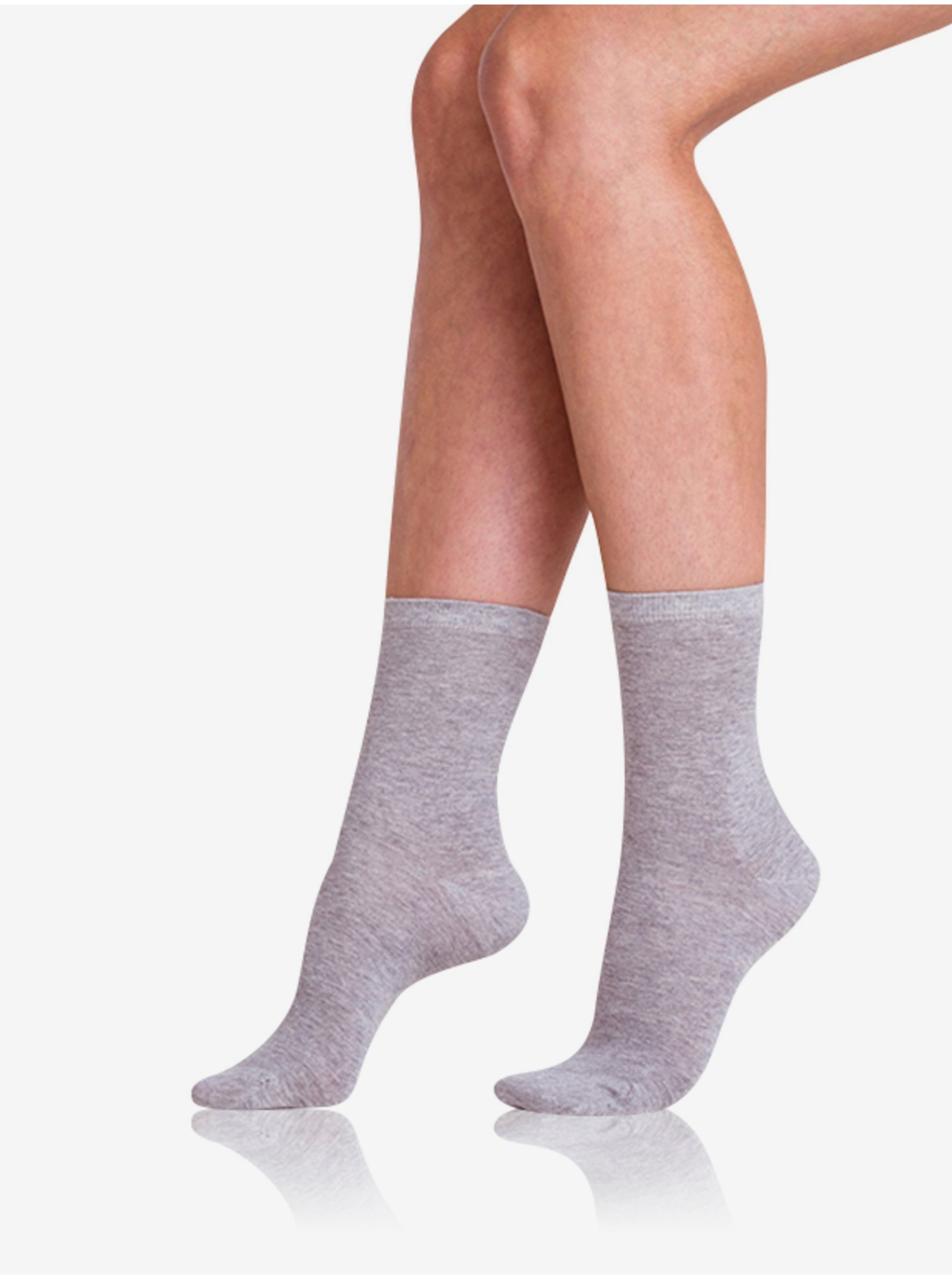 Levně Šedé dámské ponožky Bellinda GREEN ECOSMART LADIES SOCKS