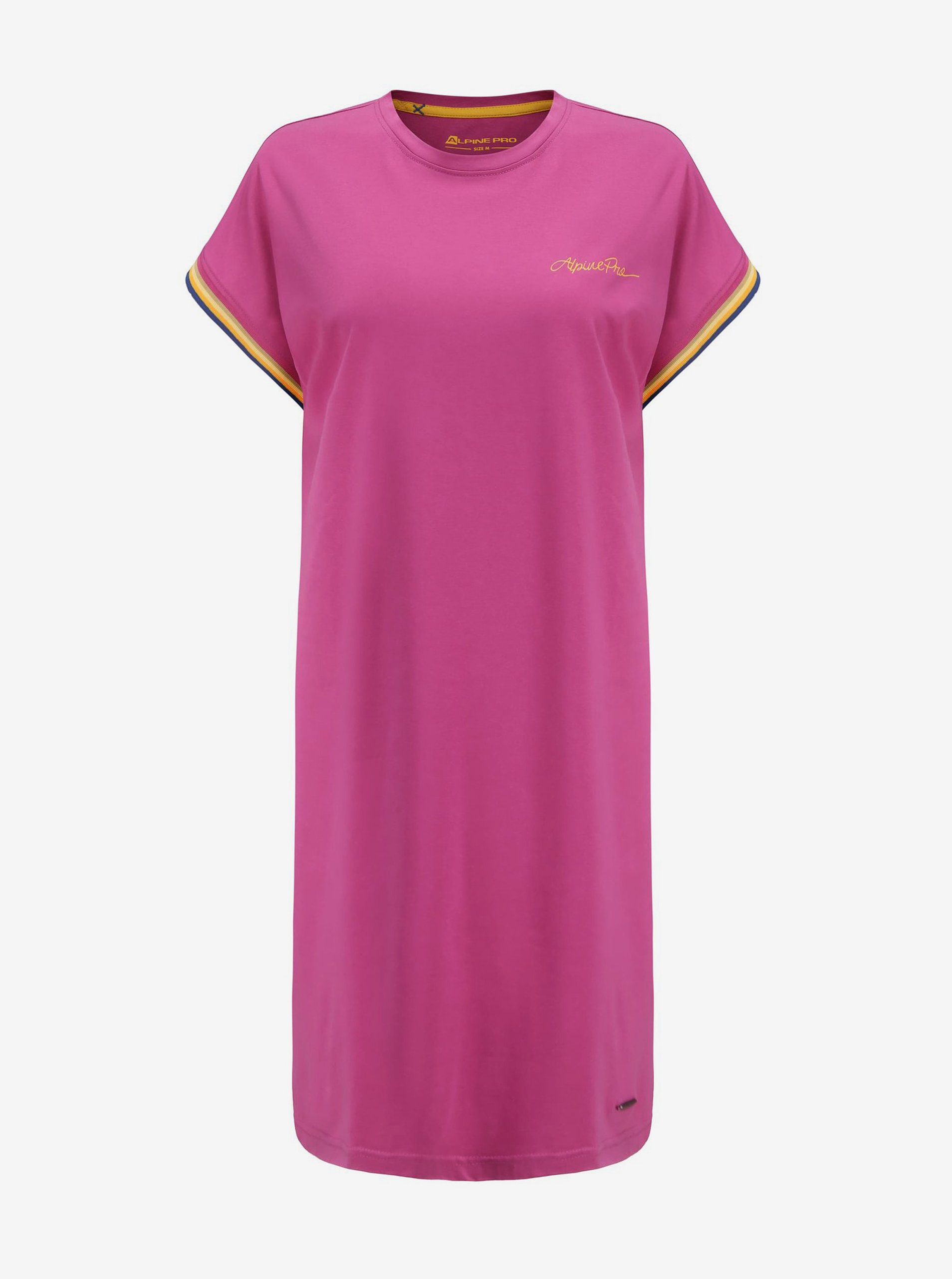 Lacno Ružové dámske šaty ALPINE PRO MANORA