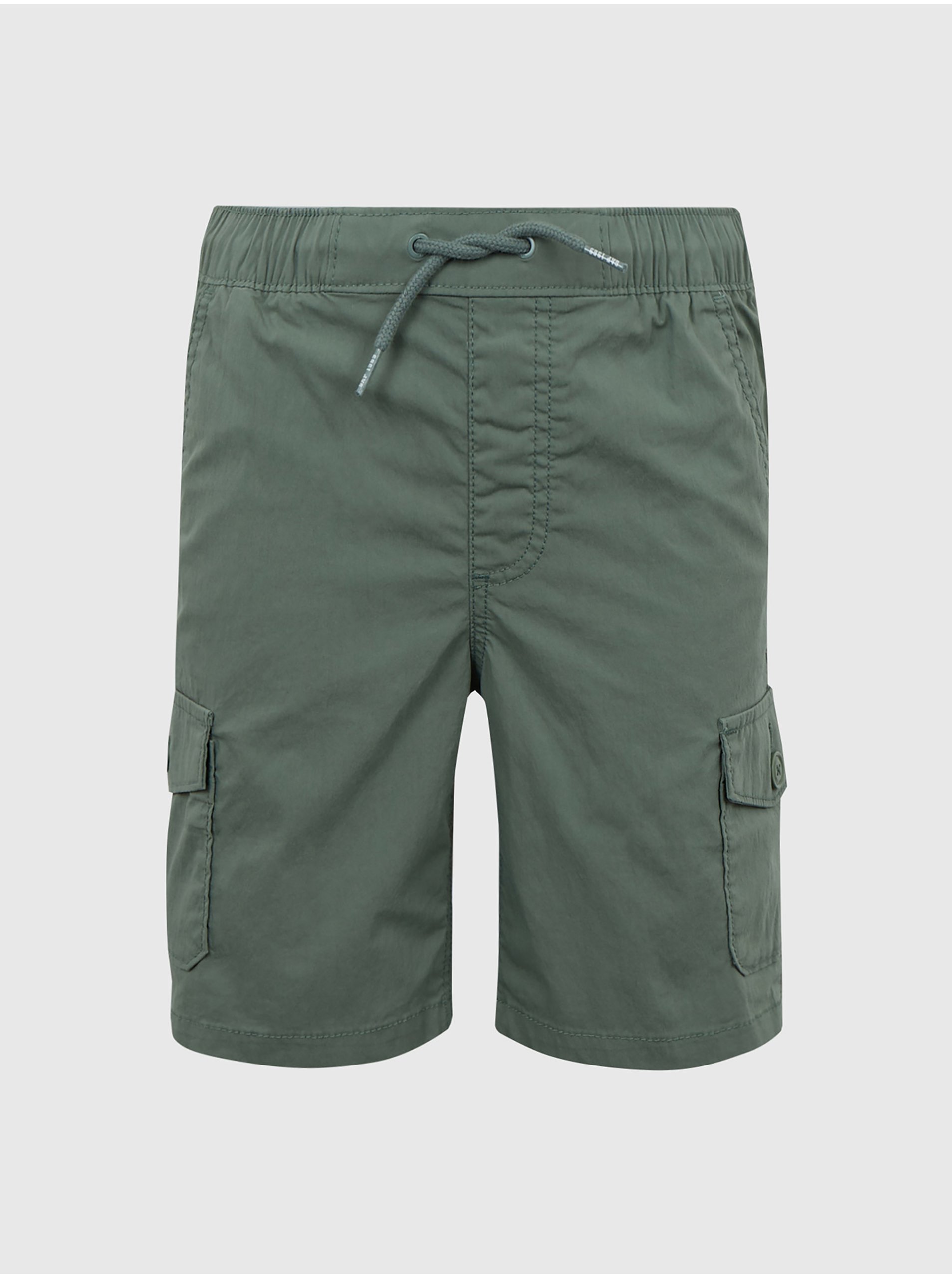 E-shop Zelené chlapčenské šortky s vreckami GAP