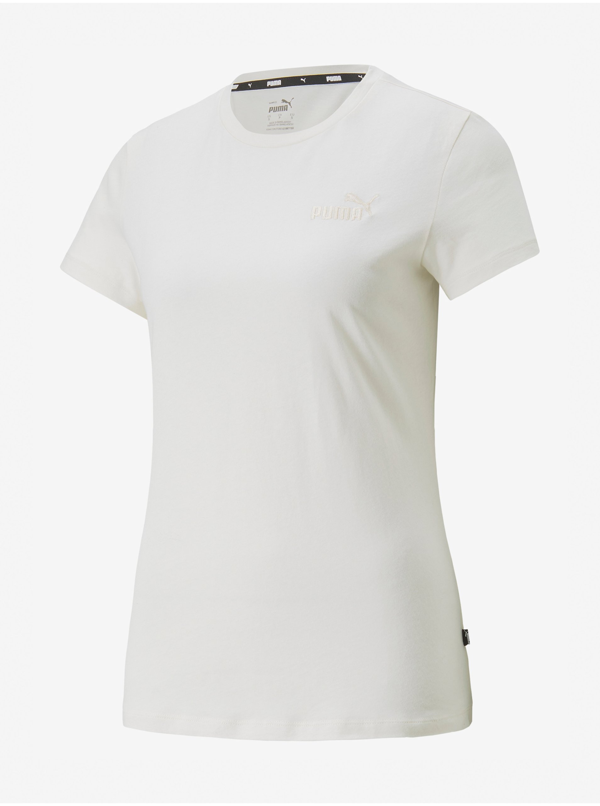 E-shop Krémové dámské tričko Puma Embroidery