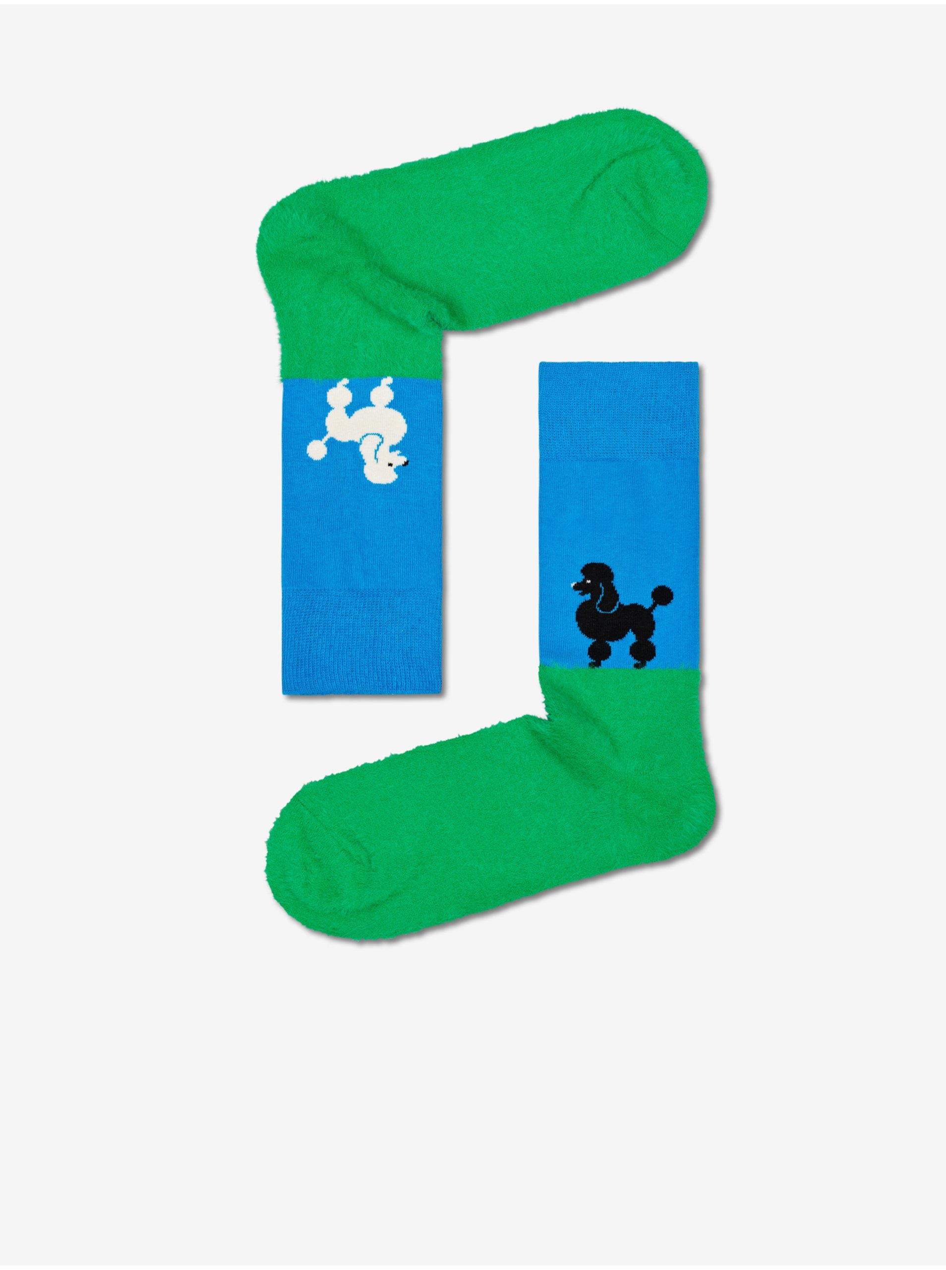 Levně Modro-zelené vzorované ponožky Happy Socks Who Let The Dogs Out