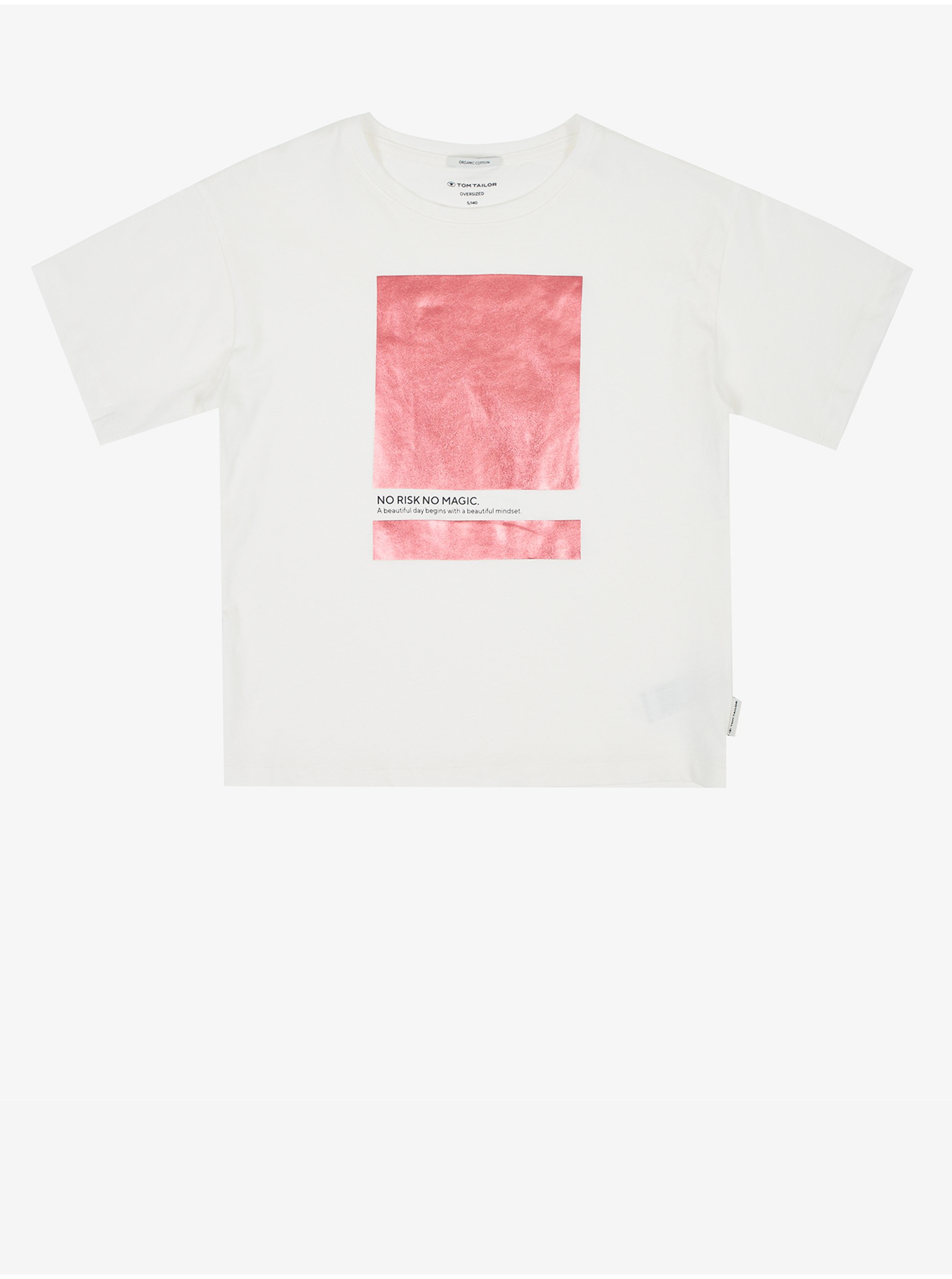 E-shop Biele dievčenské tričkoTom Tailor