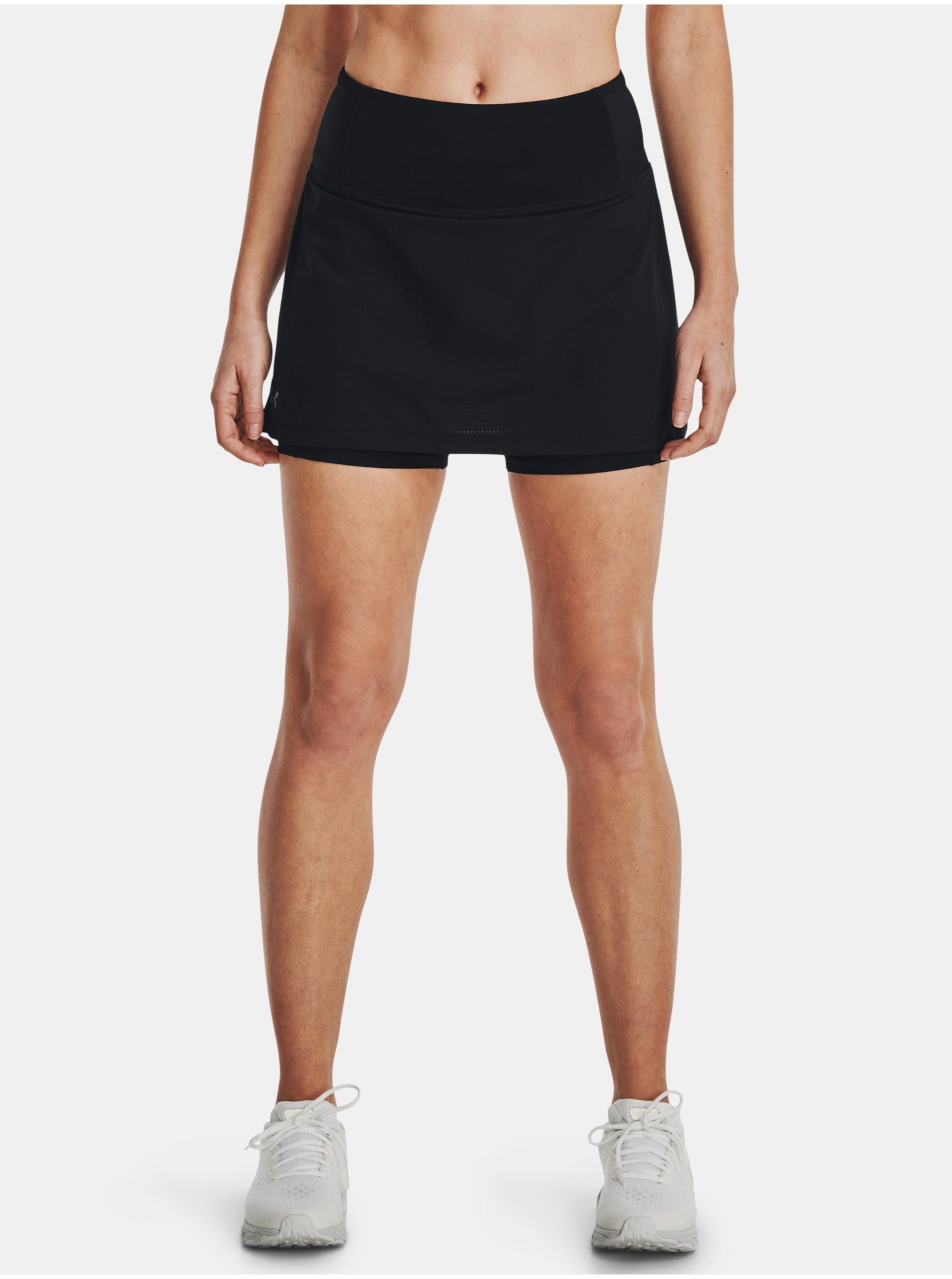 Lacno Čierna dámska sukňa Under Armour UA SpeedPocket Trail Skirt