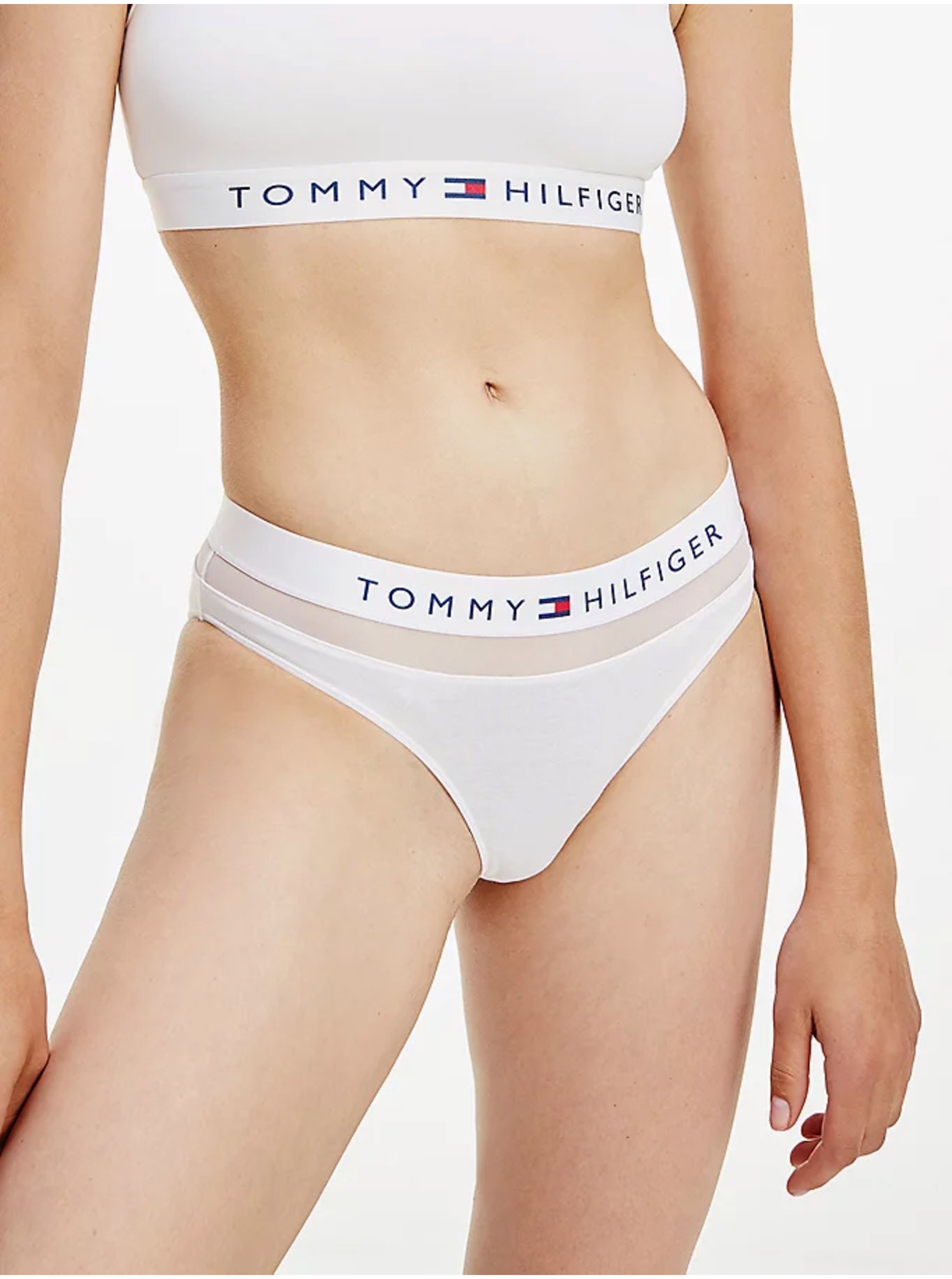 Levně Bílé dámské kalhotky Tommy Hilfiger Underwear