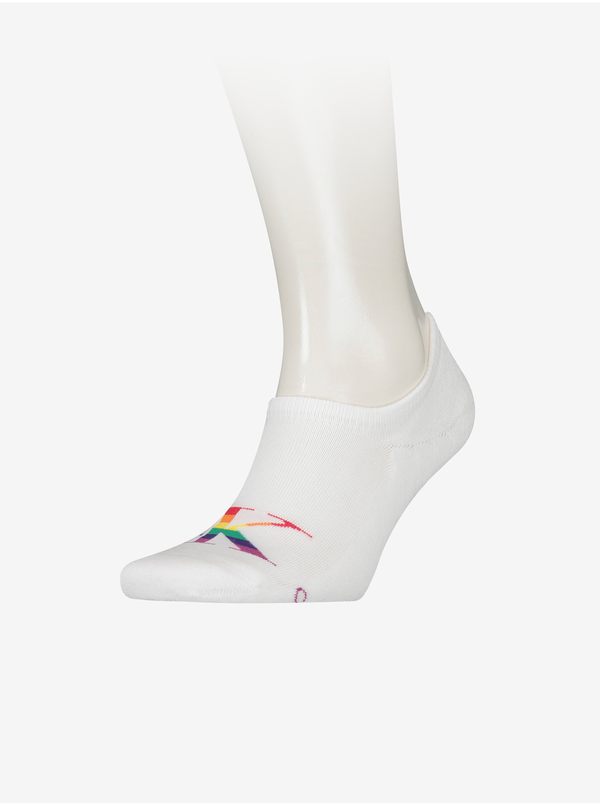 Lacno Biele pánske ponožky Calvin Klein Underwear
