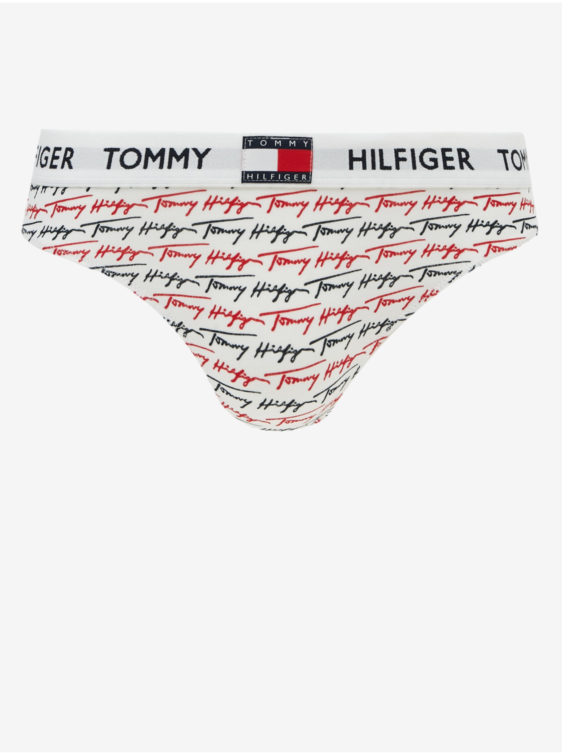 Levně Bílé vzorované kalhotkyTommy Hilfiger Underwear