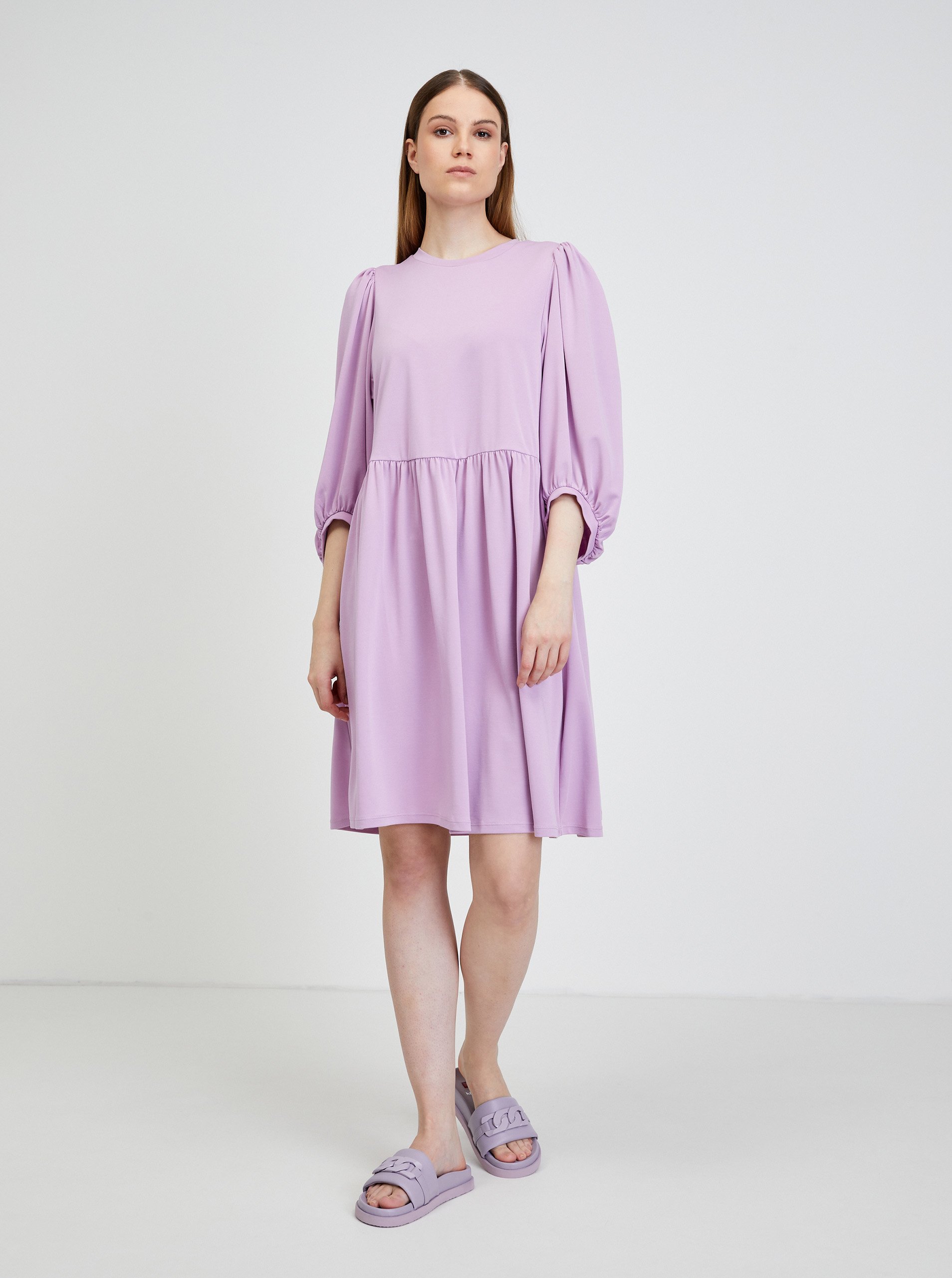 E-shop Světle fialové šaty ICHI