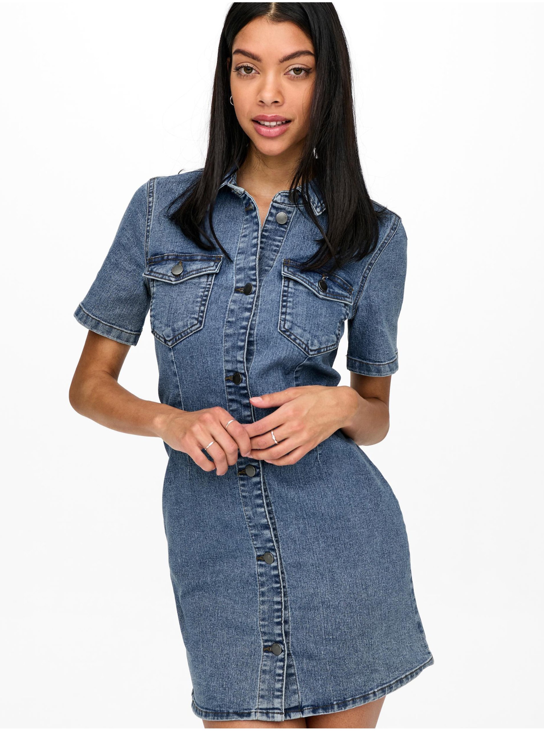 E-shop Šaty na denné nosenie pre ženy JDY - modrá