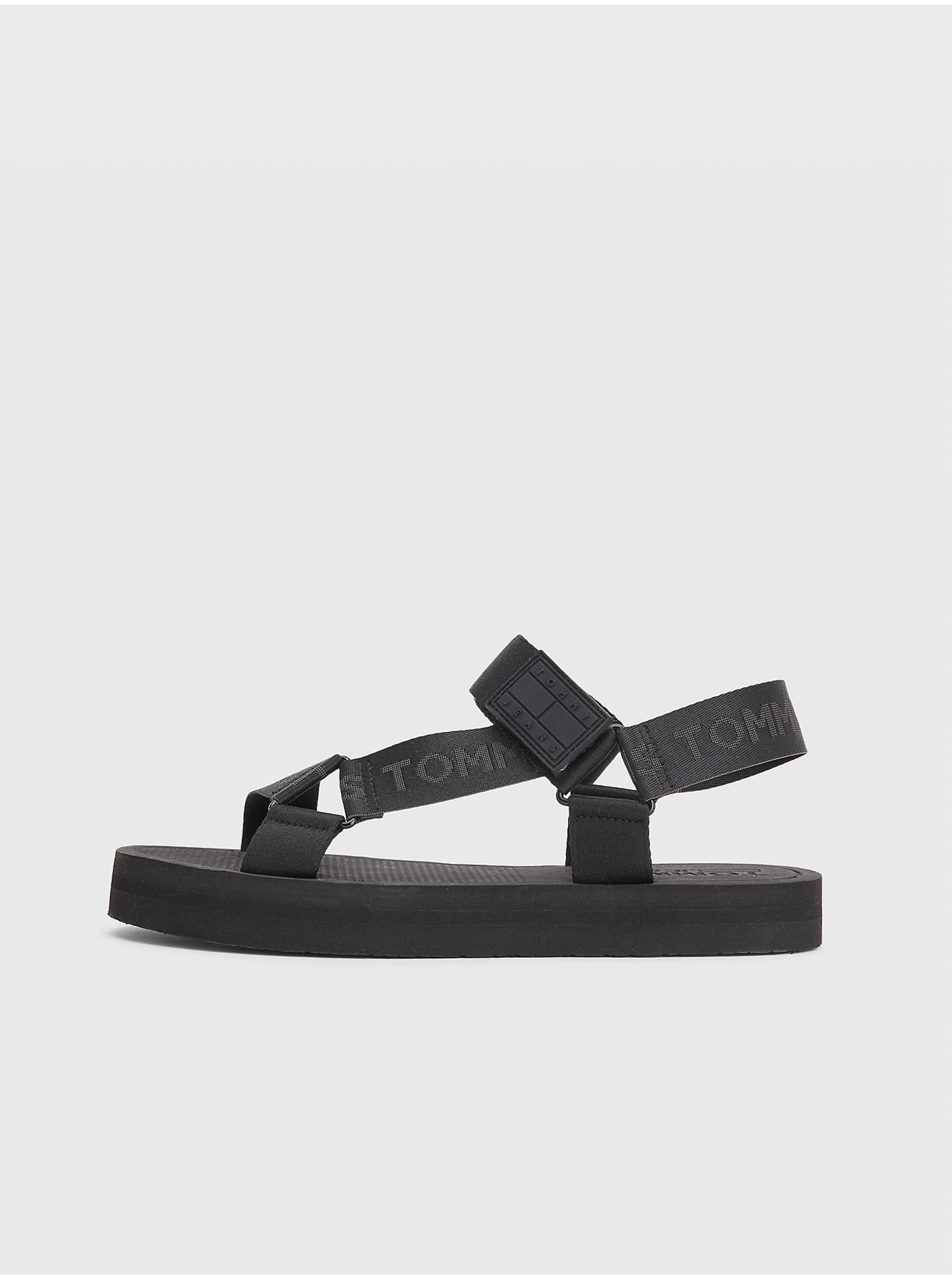 E-shop Černé pánské sandály Tommy Hilfiger