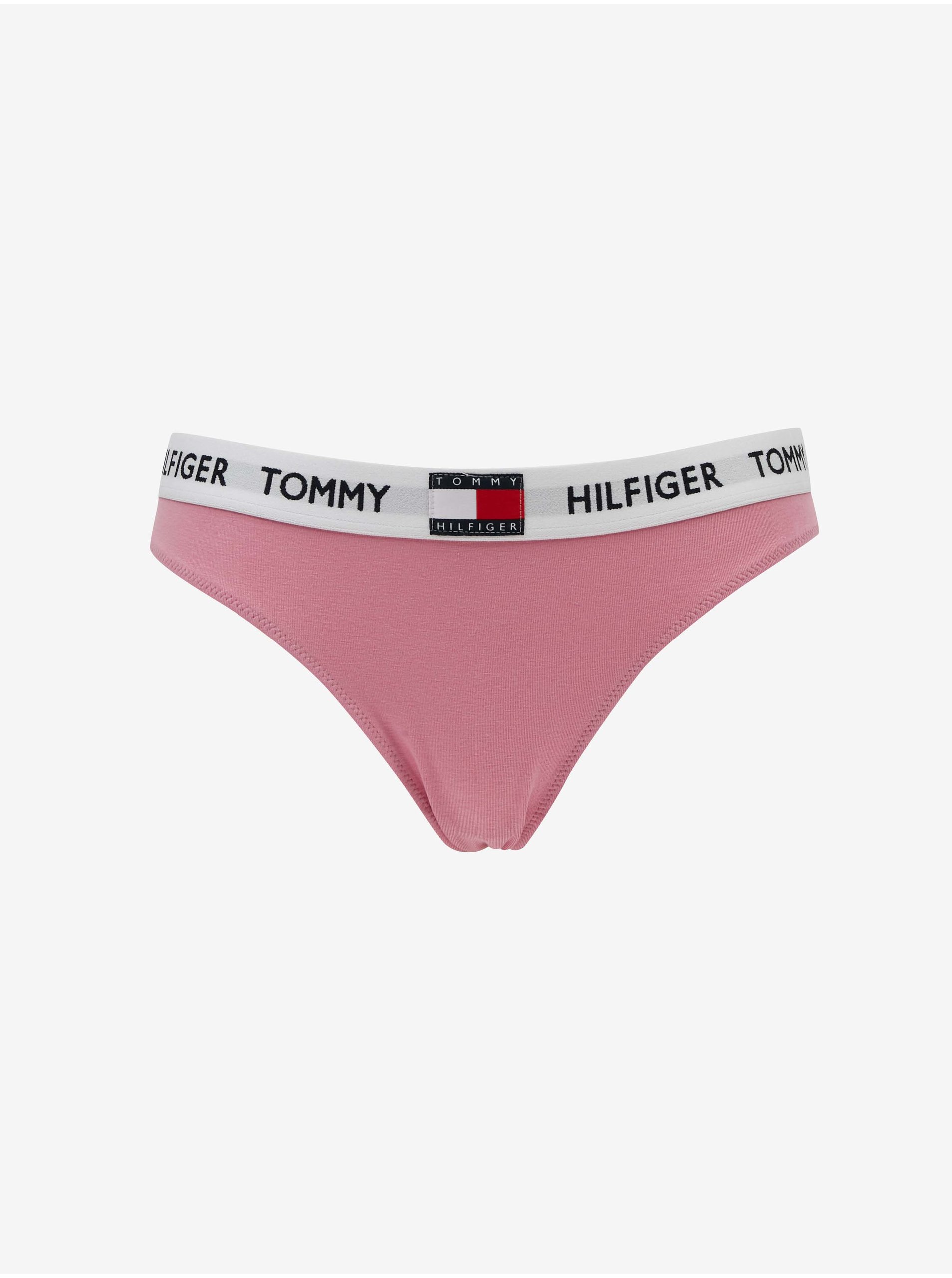 Lacno Ružové dámske tangá Tommy Hilfiger Underwear