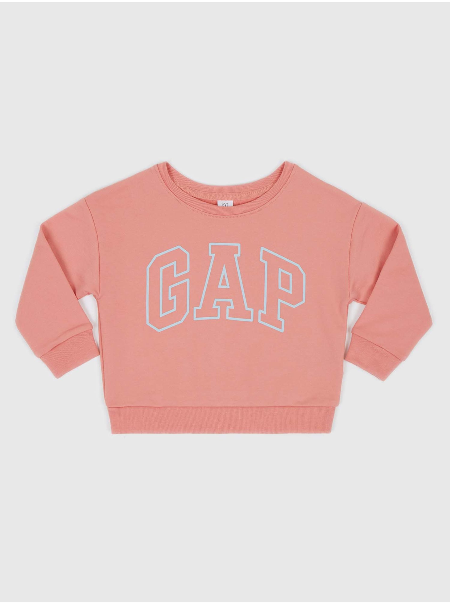 Lacno Ružová chlapčenská mikina s logom GAP