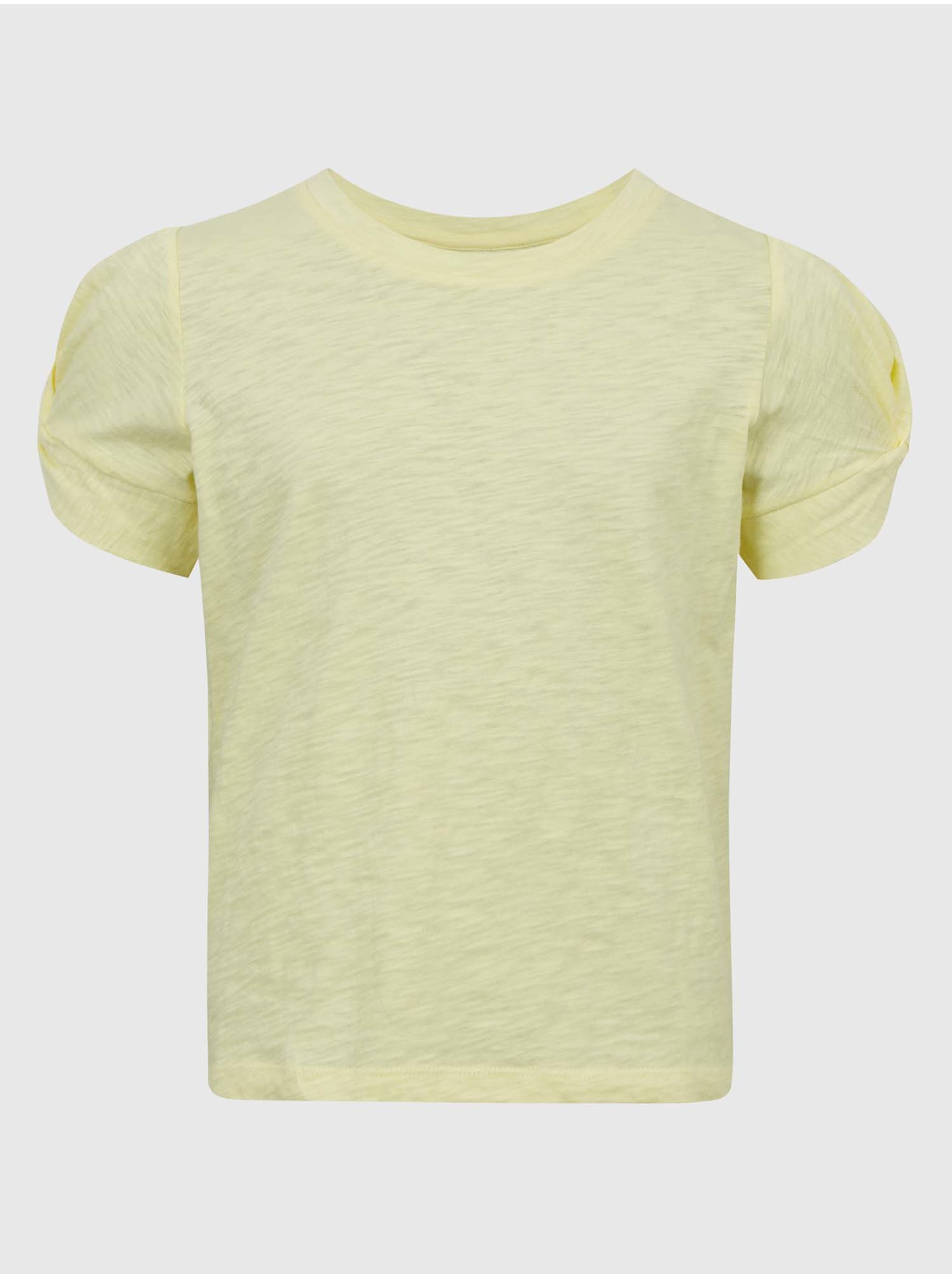 Lacno Žlté dievčenské tričko GAP twist