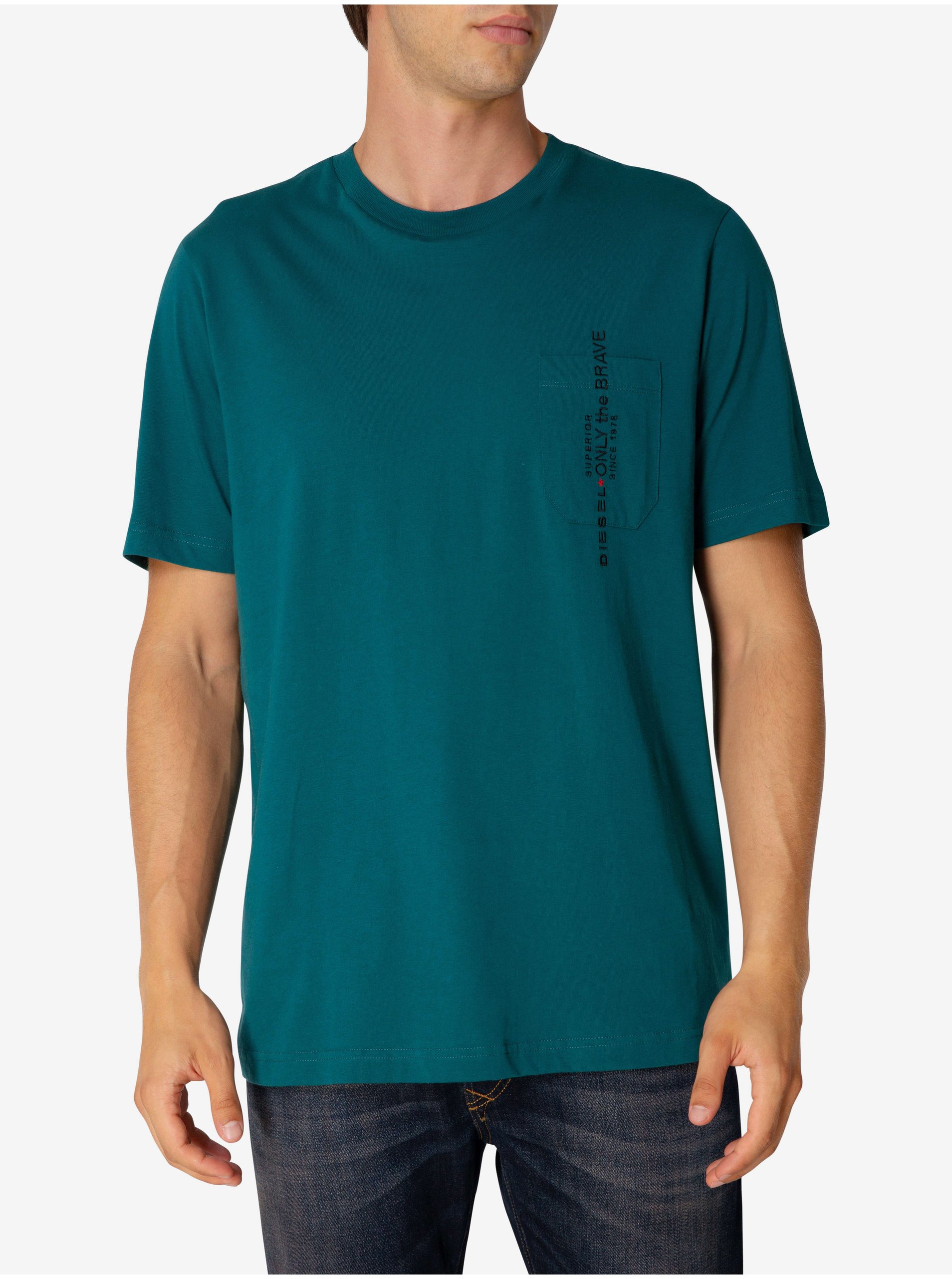 E-shop Petrolejové pánské tričko Diesel
