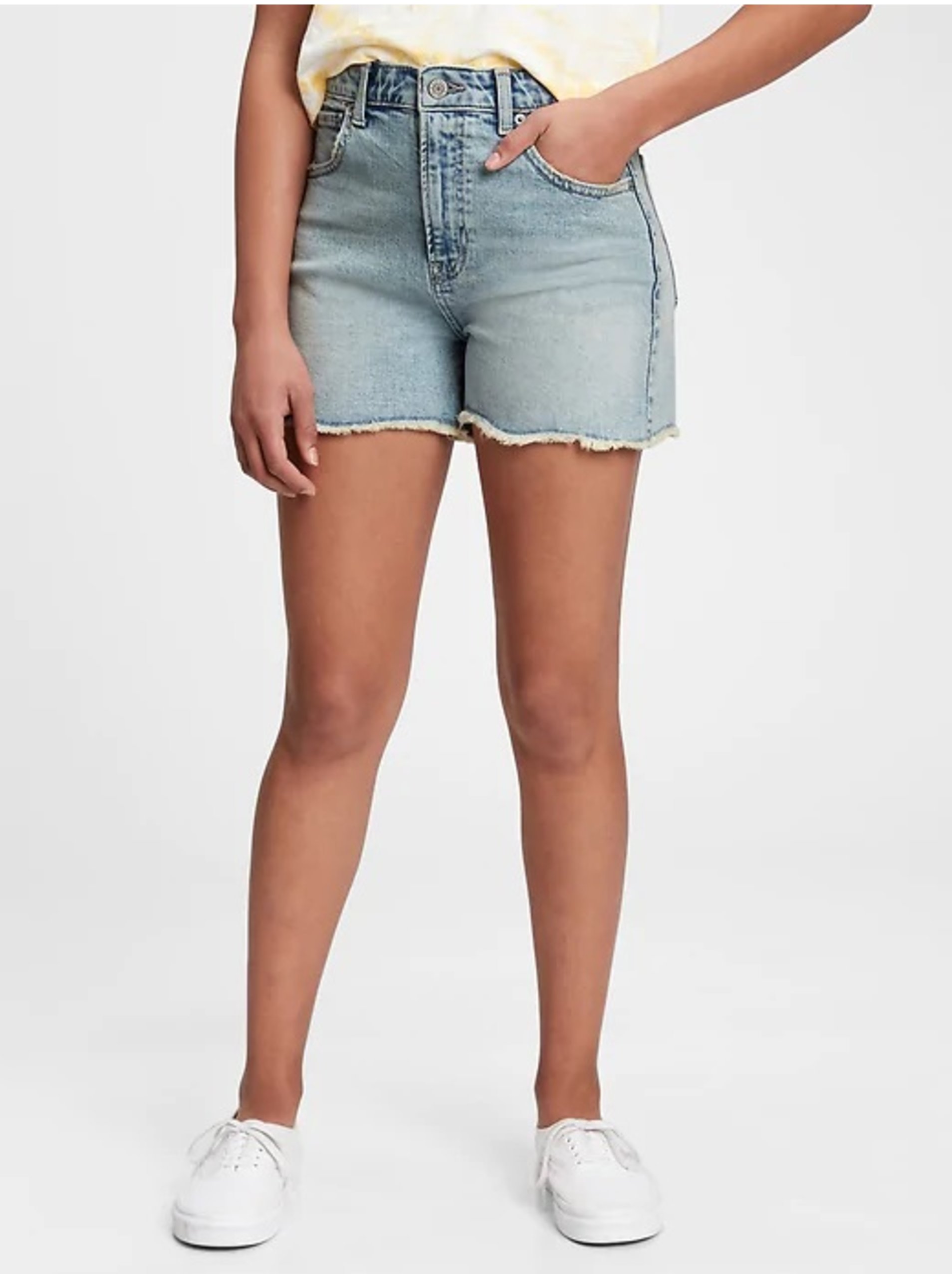 E-shop Modré dievčenské šortky GAP