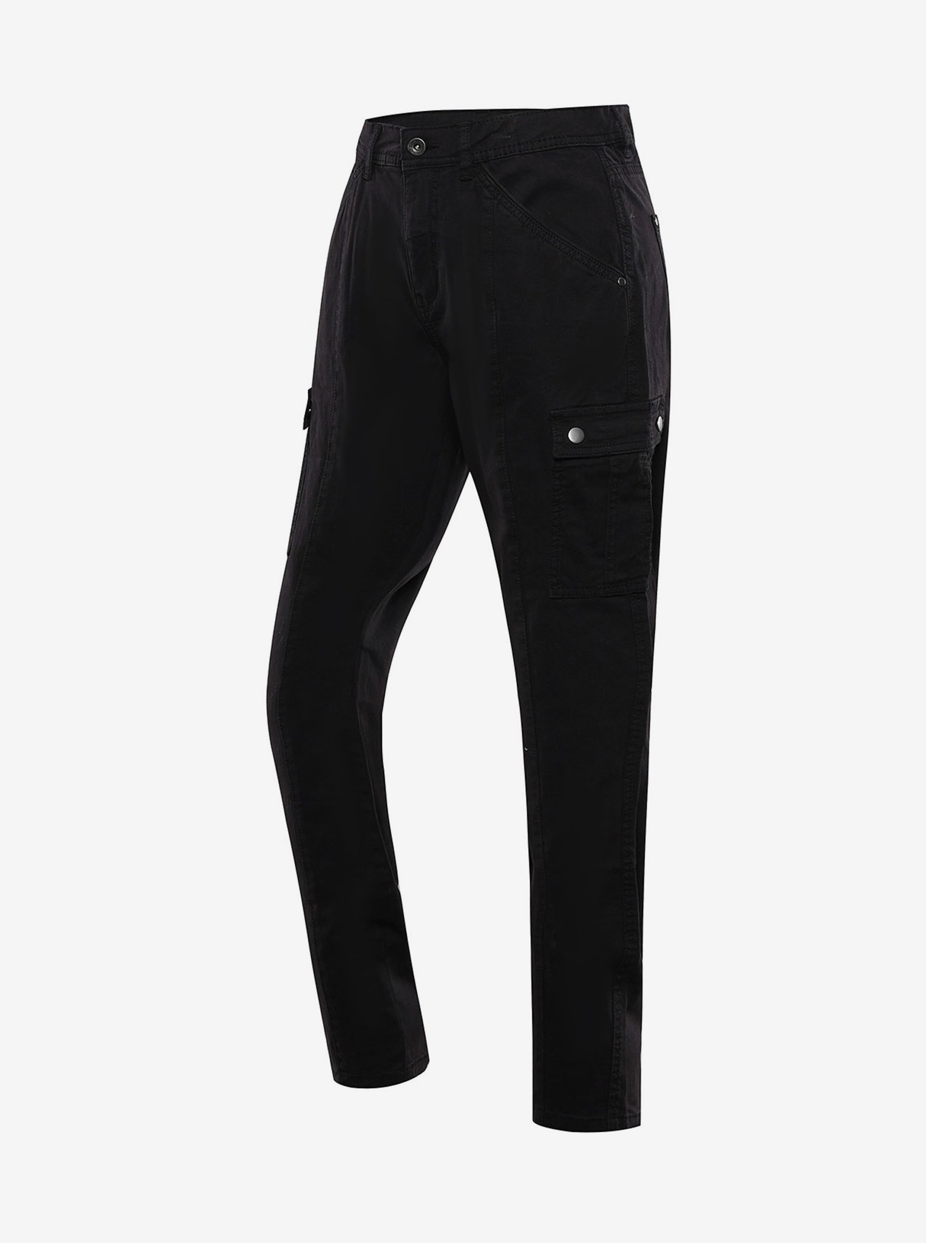 Levně Černé dámské kalhoty s kapsami Alpine Pro IDRILA