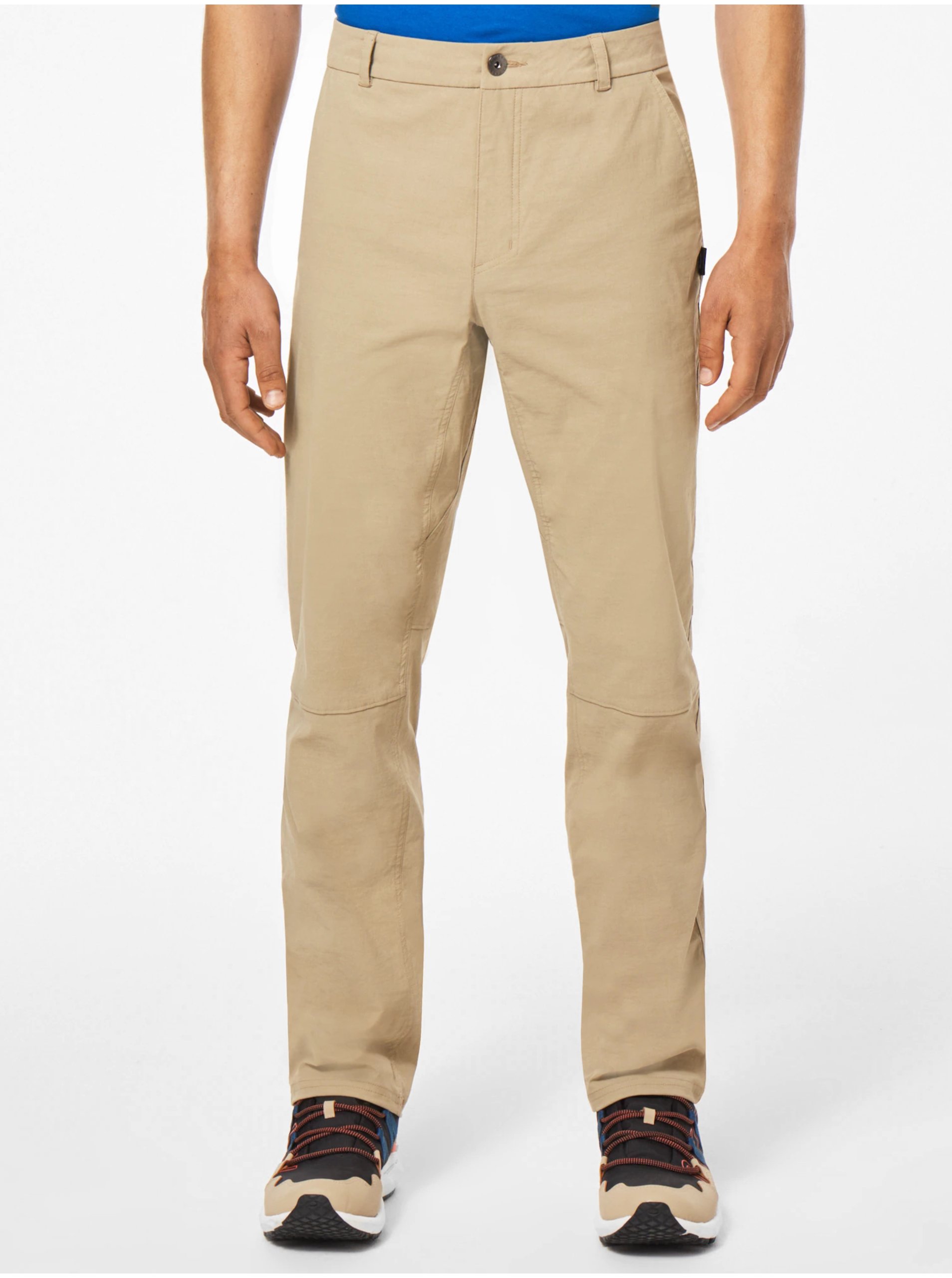 Levně Béžové pánské outdoorové kalhoty Oakley