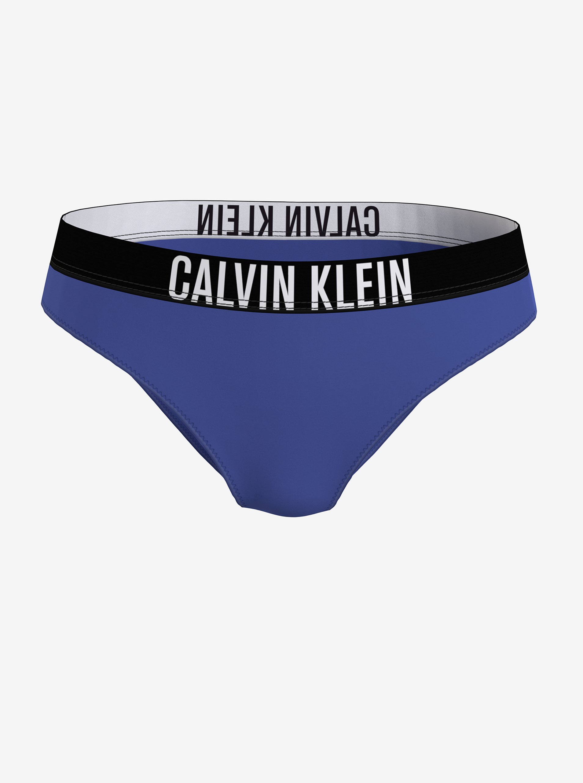 Lacno Modrý dámsky spodný diel plaviek Calvin Klein
