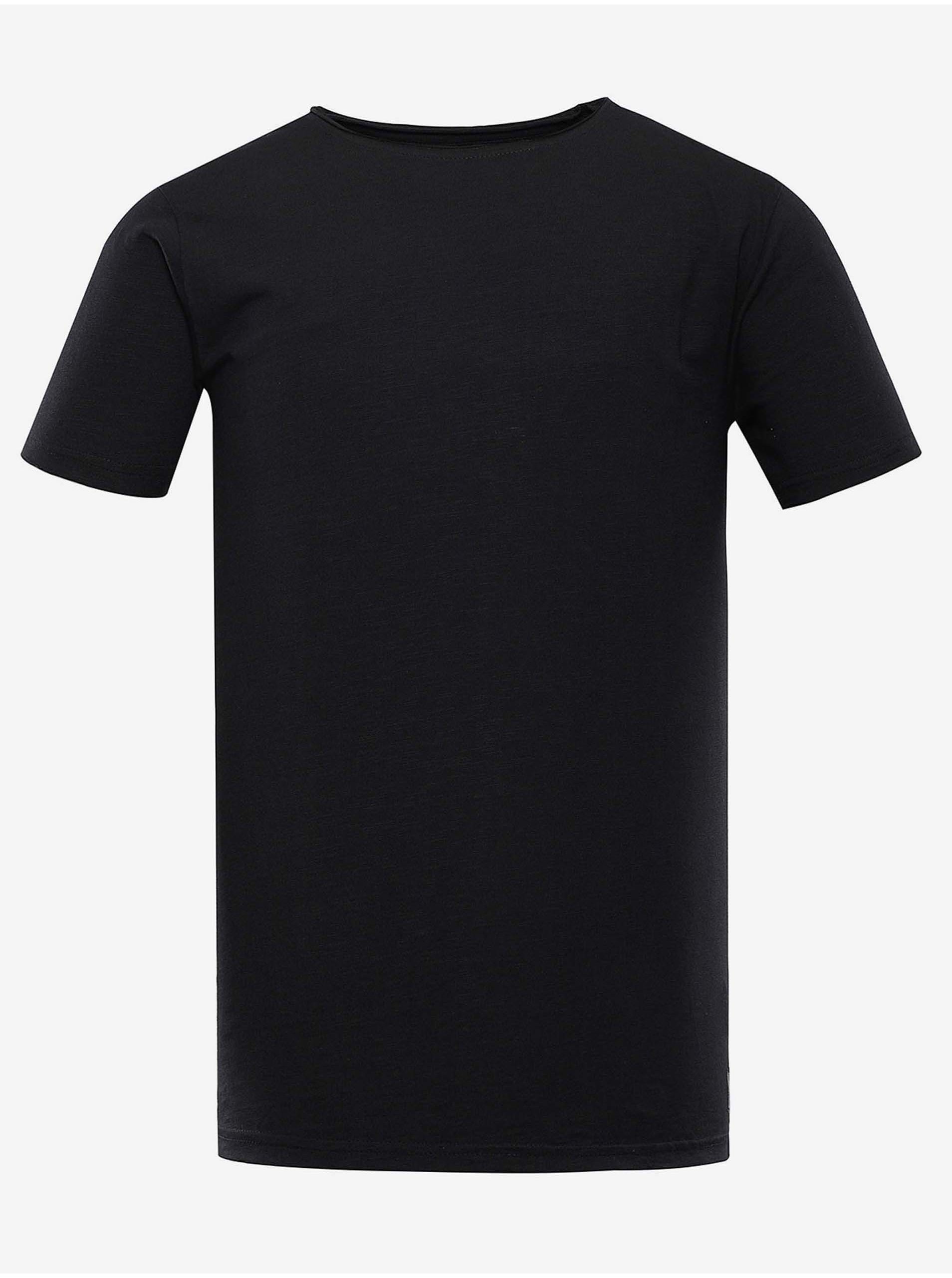 Levně Černé pánské basic tričko NAX Mayens