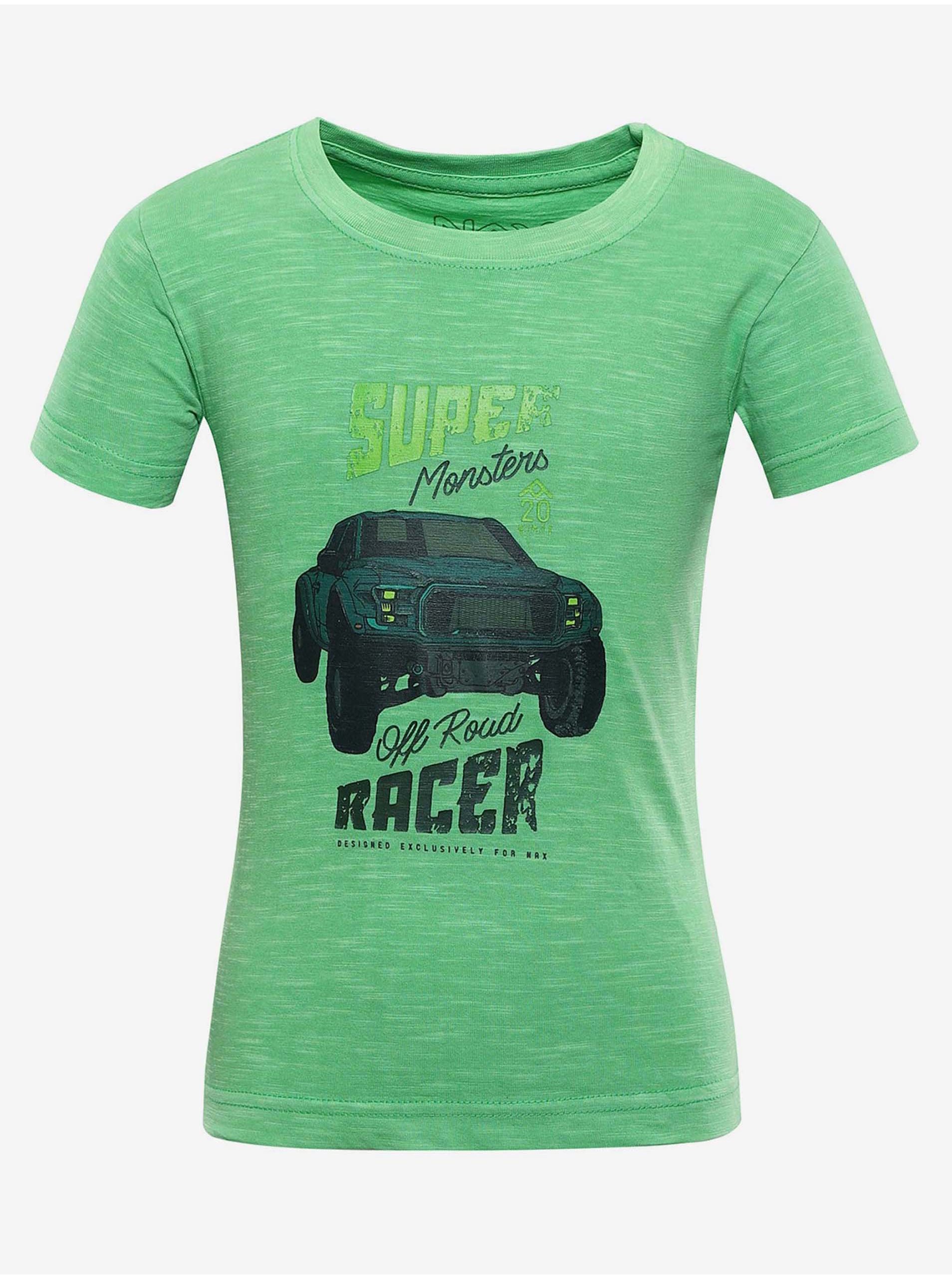 E-shop Zelené klučičí tričko s potiskem NAX Juleo
