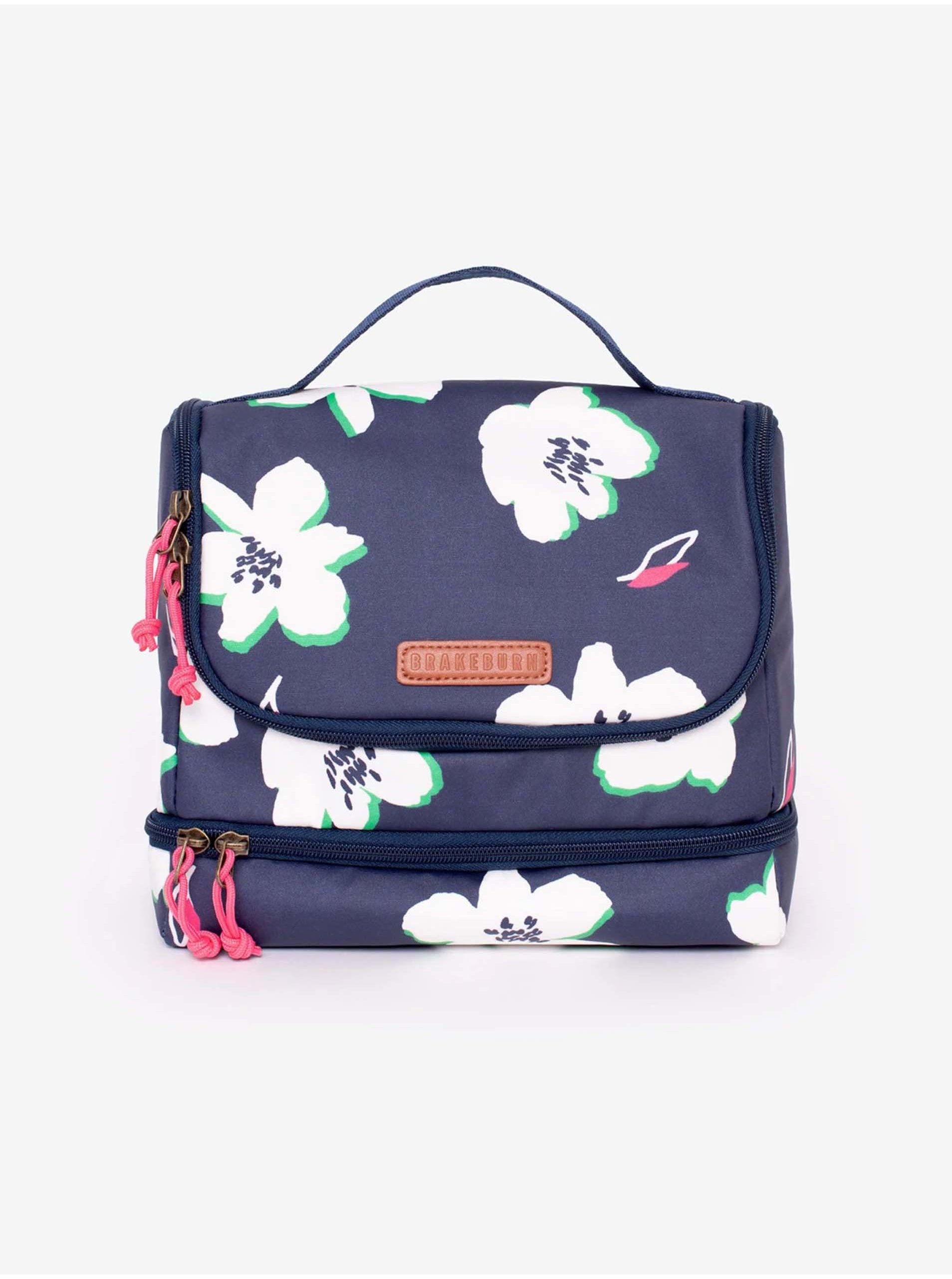 E-shop Tmavomodrá dámska kvetovaná malá taška Brakeburn