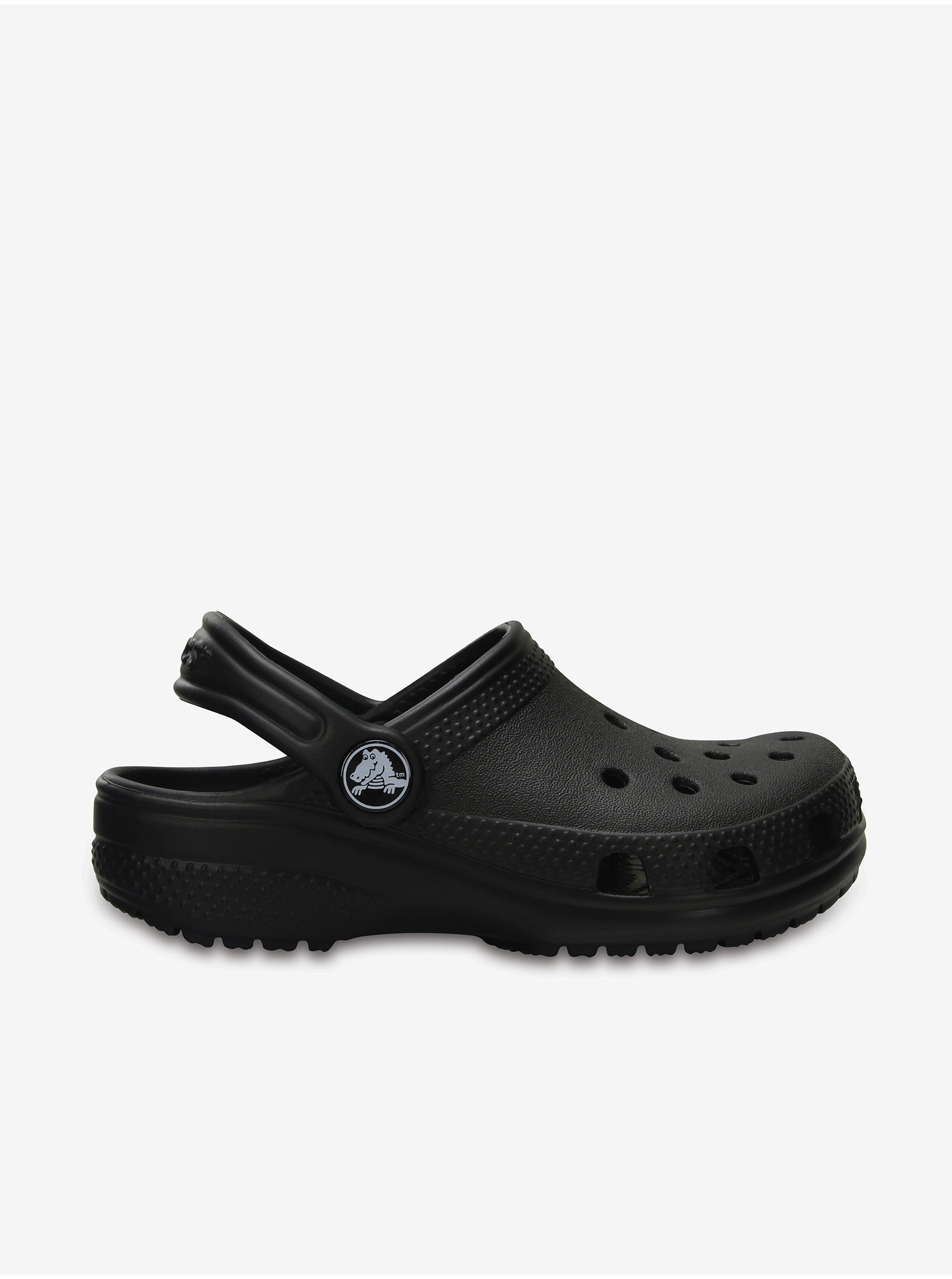 E-shop Černé dětské pantofle Crocs