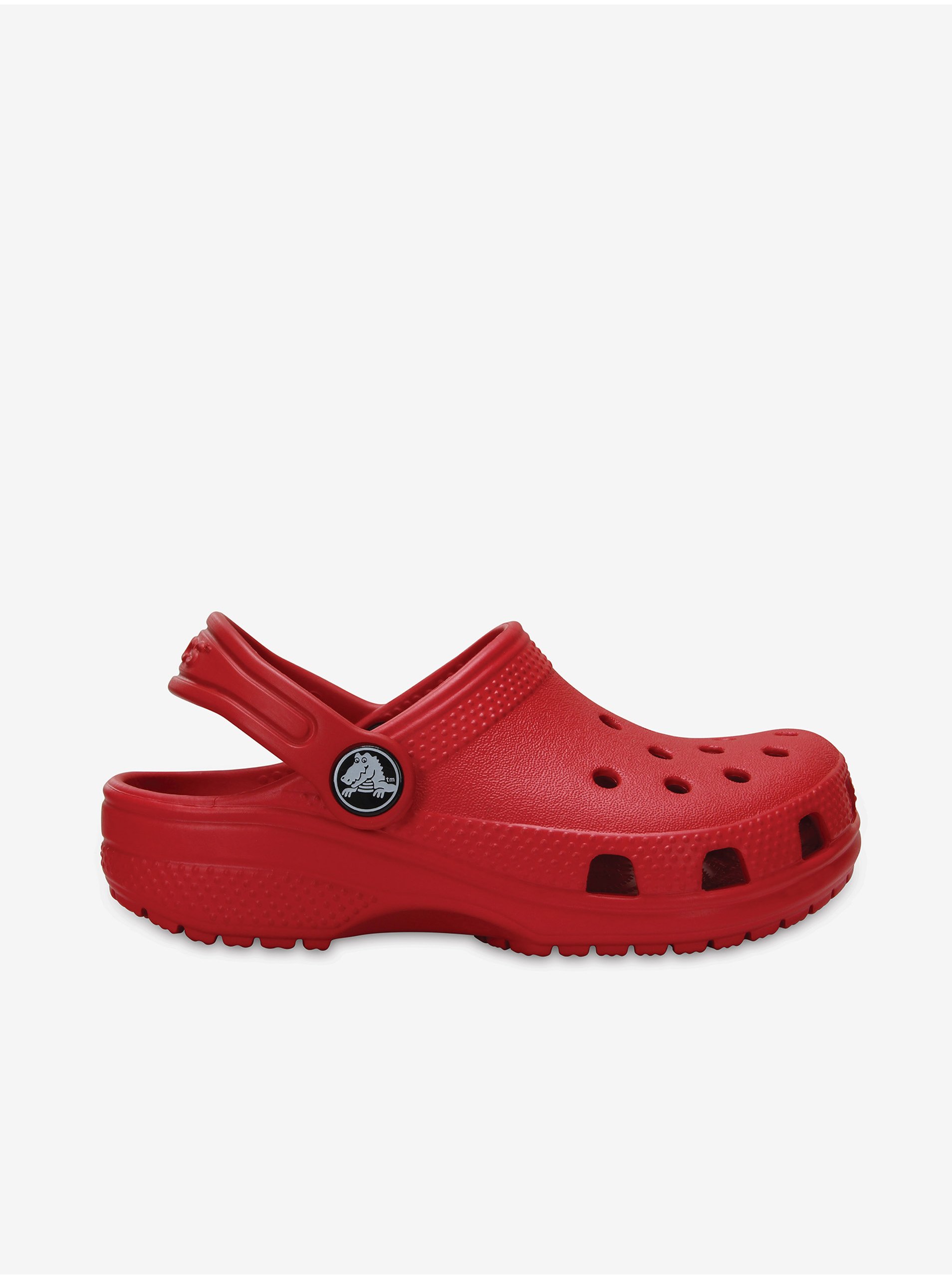 Lacno Červené detské papuče Crocs