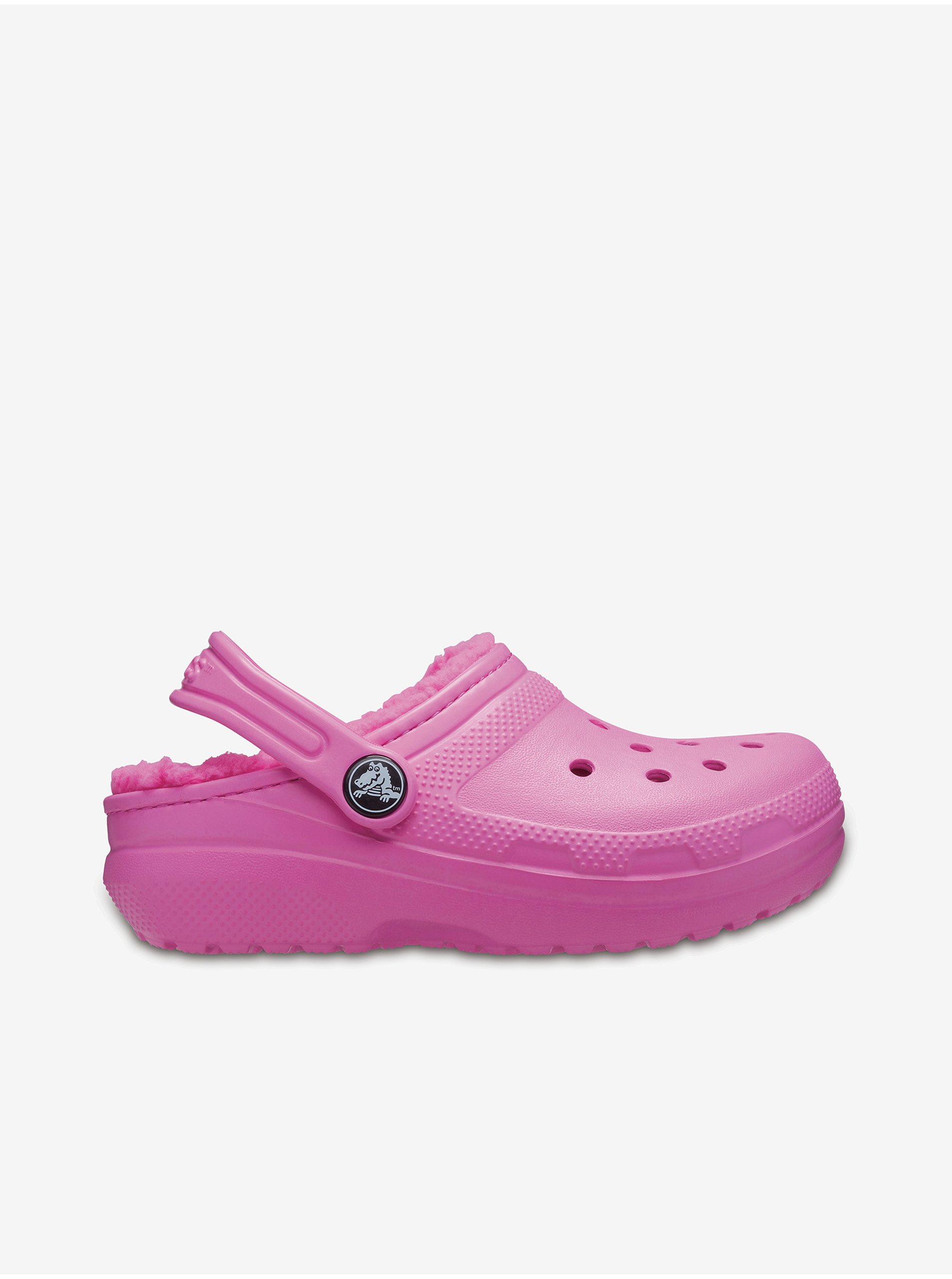 Lacno Ružové dievčenské papuče Crocs