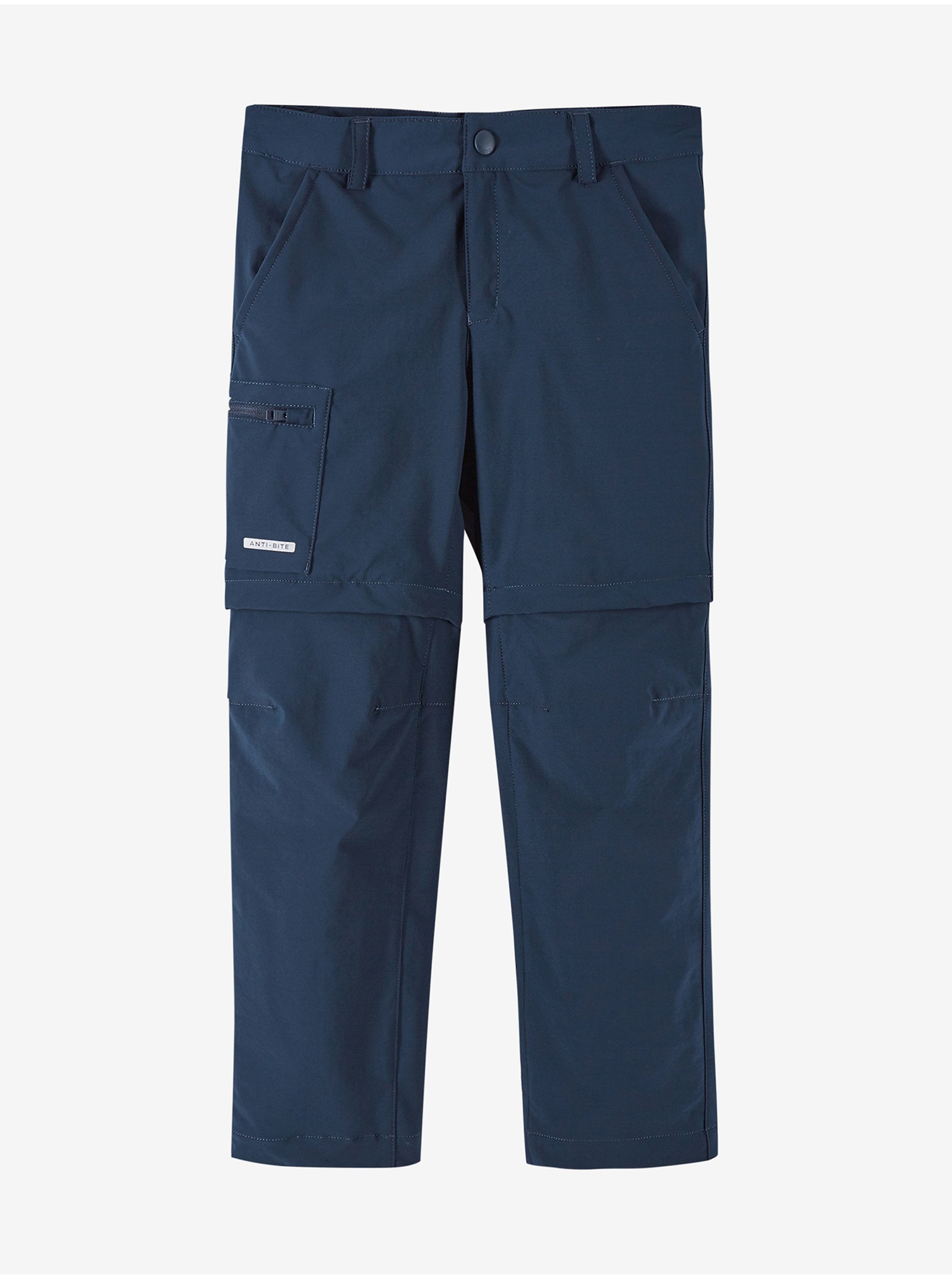 E-shop Tmavě modré dětské kalhoty s odepínacími nohavicemi Reima Sillat