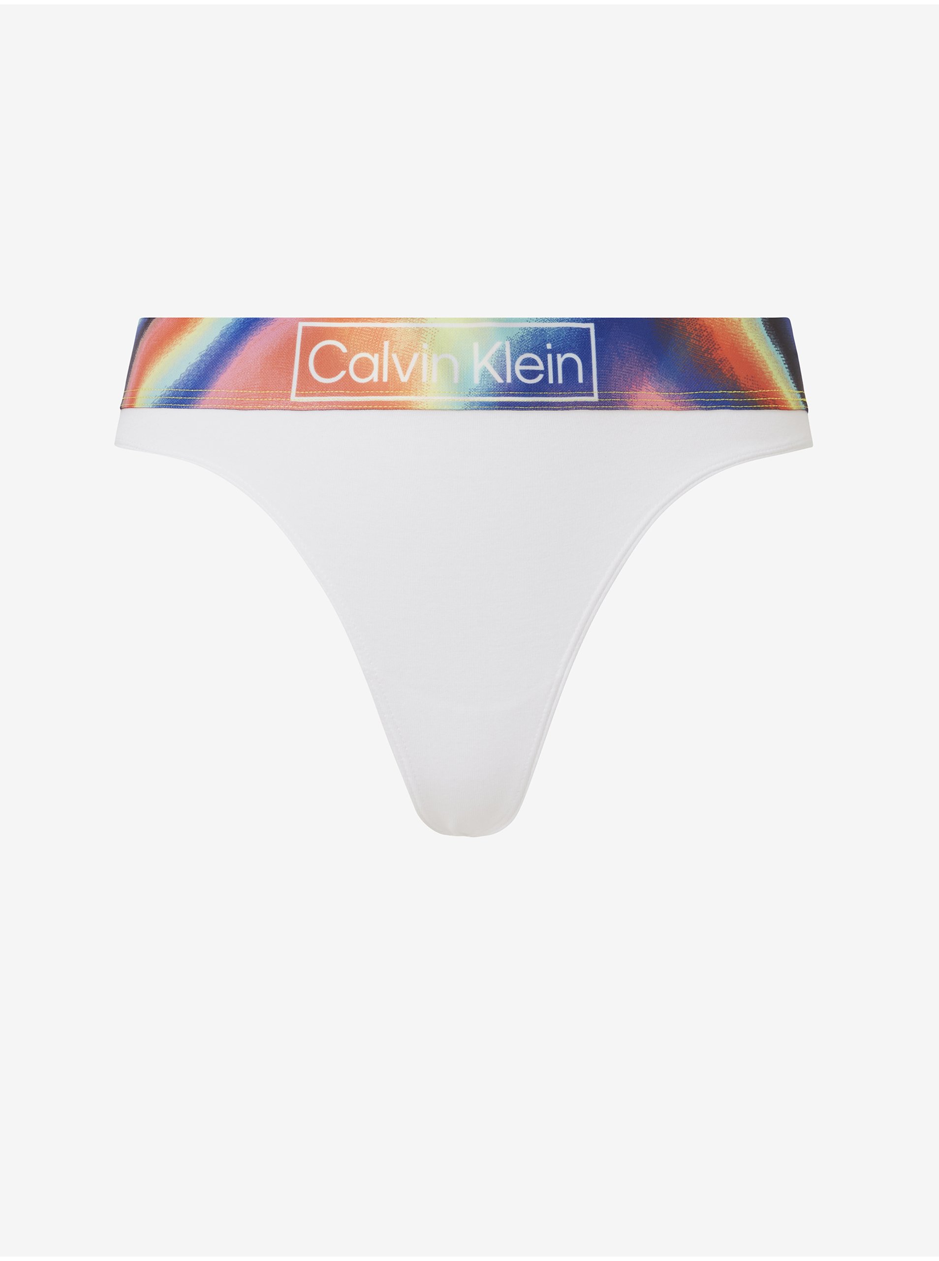 Lacno Biele dámske tangá Calvin Klein Underwear